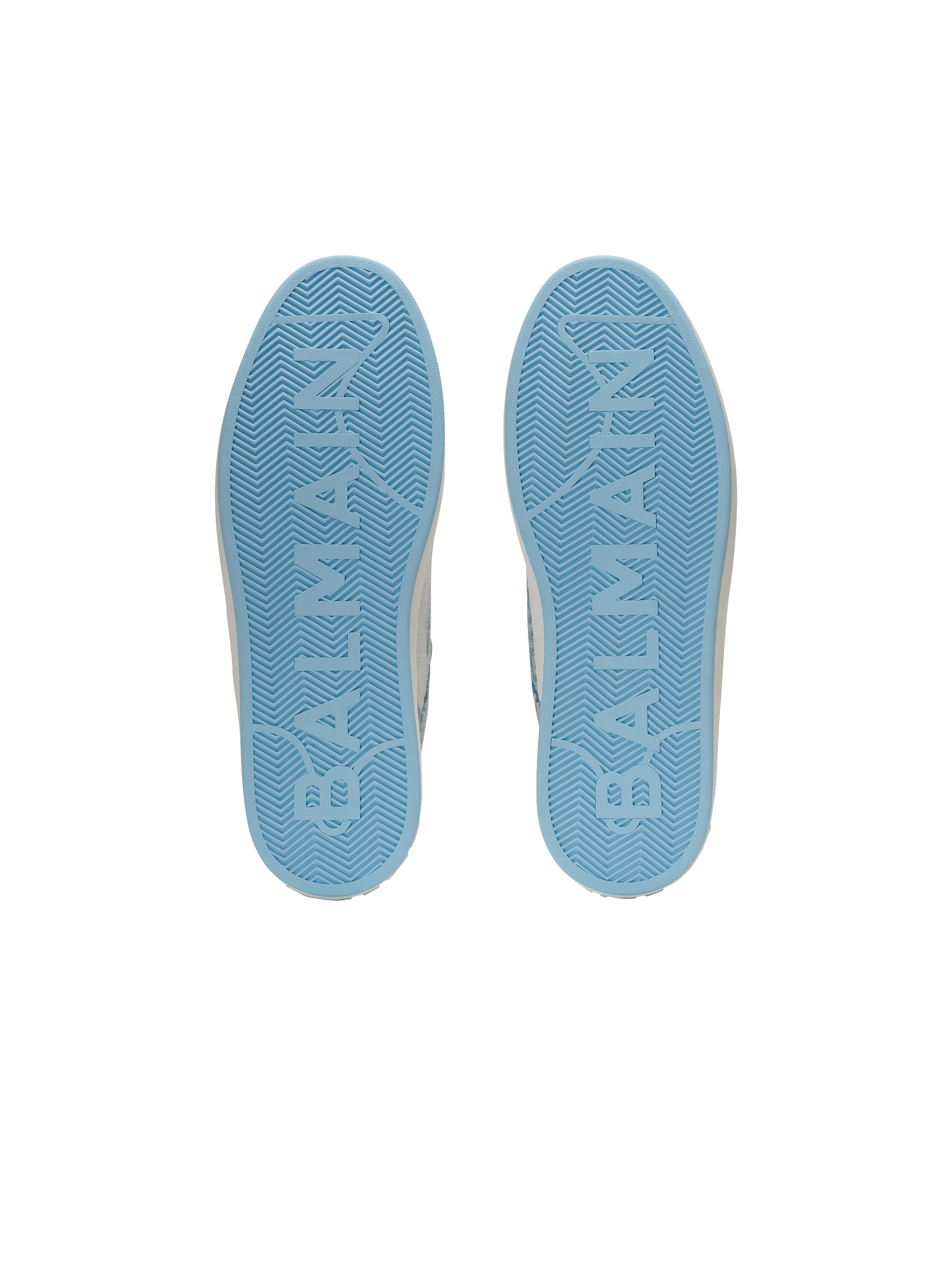 BALMAIN スキニテハトレックシンス EF1MG009DB67 0PC Mesh and knit B-Bold Runner sneakers with elastic bands