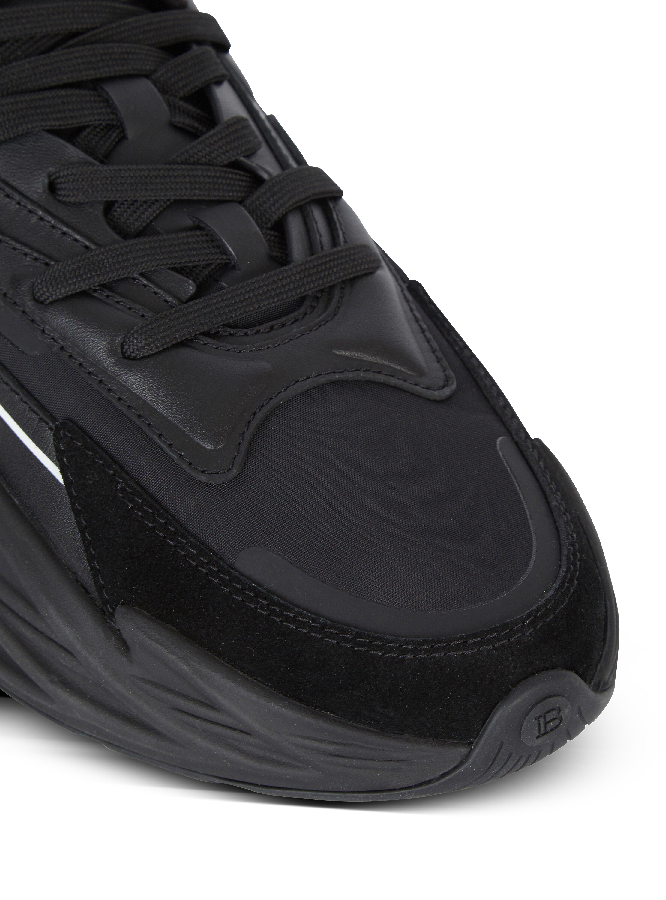 Run-Row leather sneakers black - Men | BALMAIN