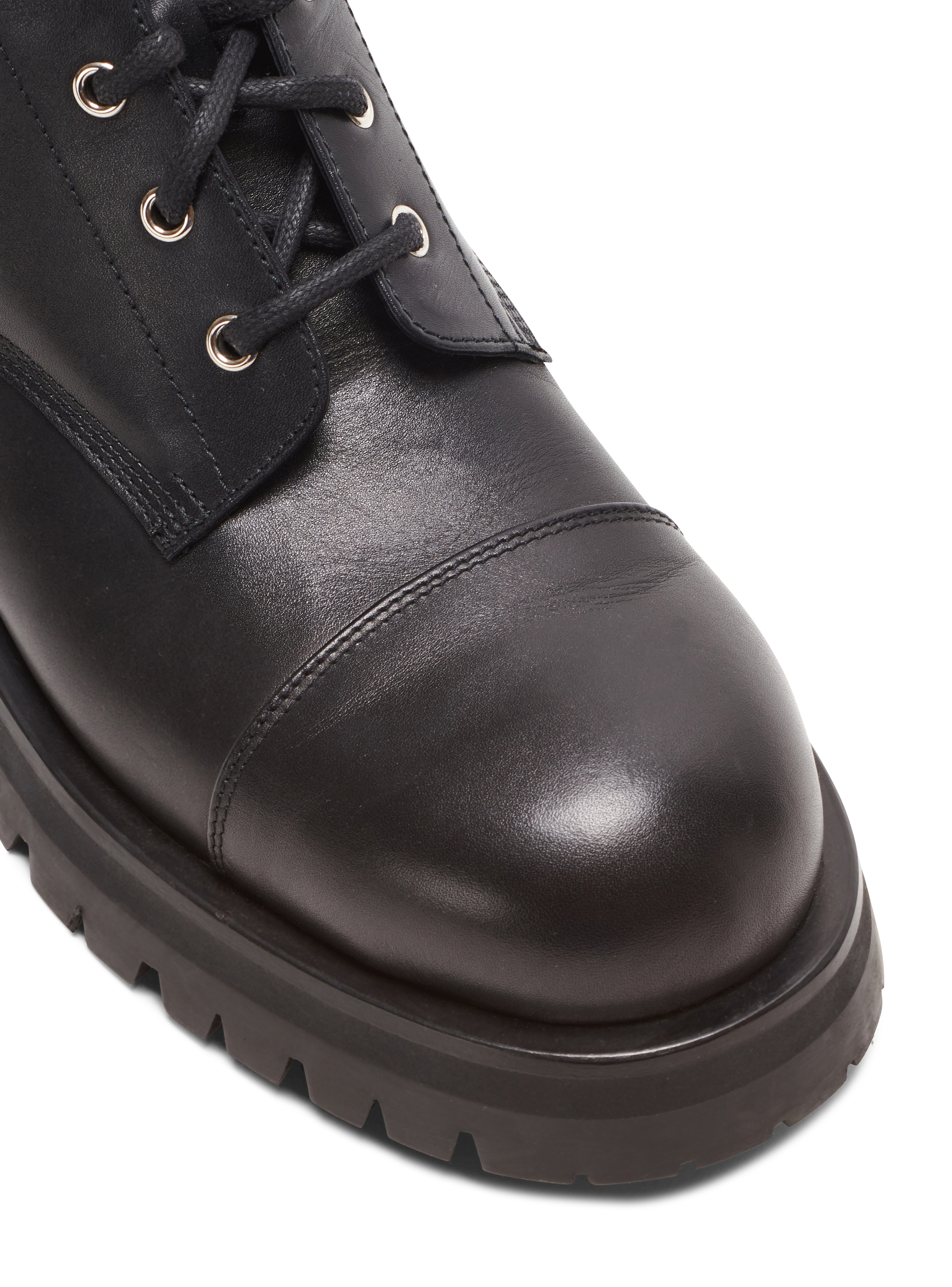 Charlie leather ranger boots black - Men | BALMAIN