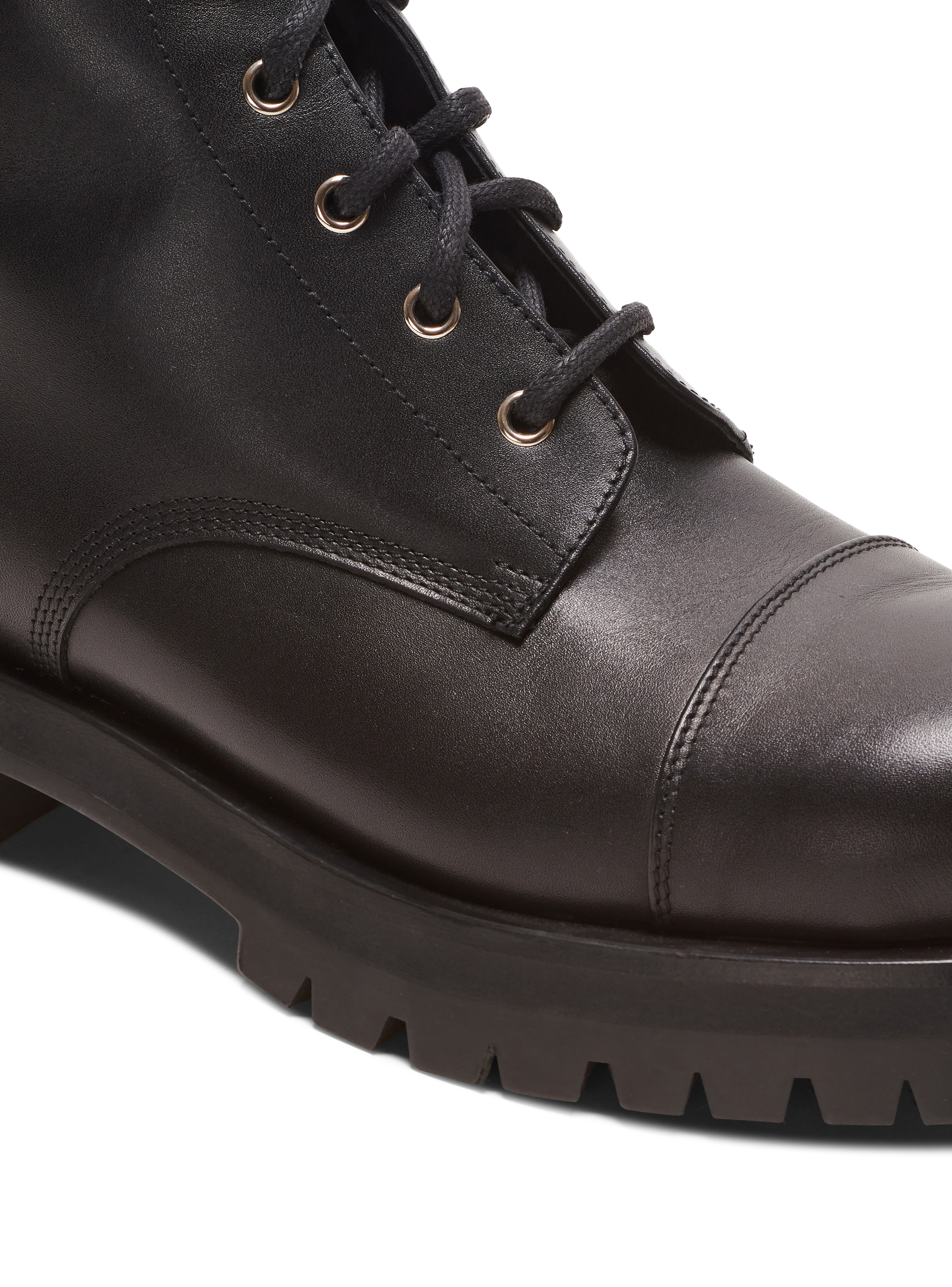 Charlie leather ranger boots black - Men | BALMAIN