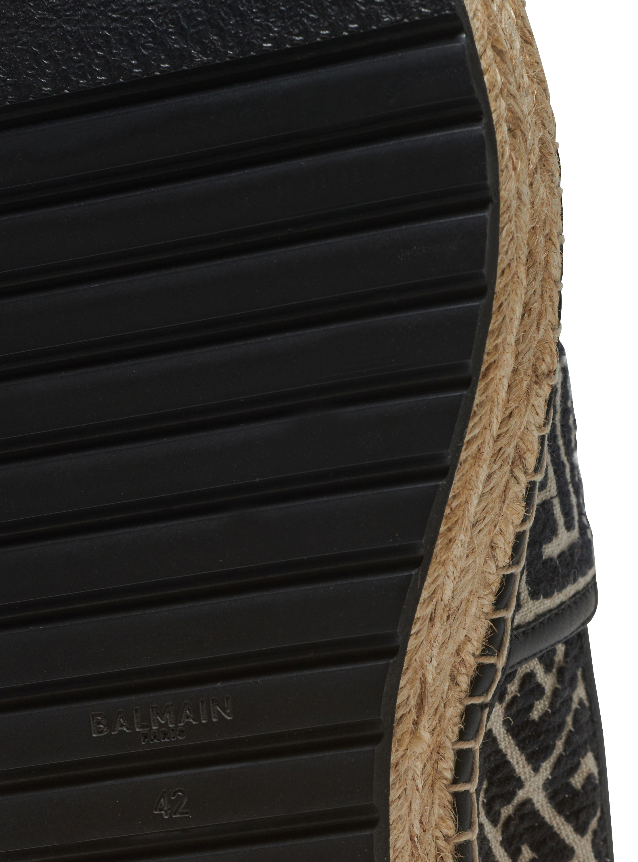 Alex espadrilles with jacquard monogram - Men | BALMAIN