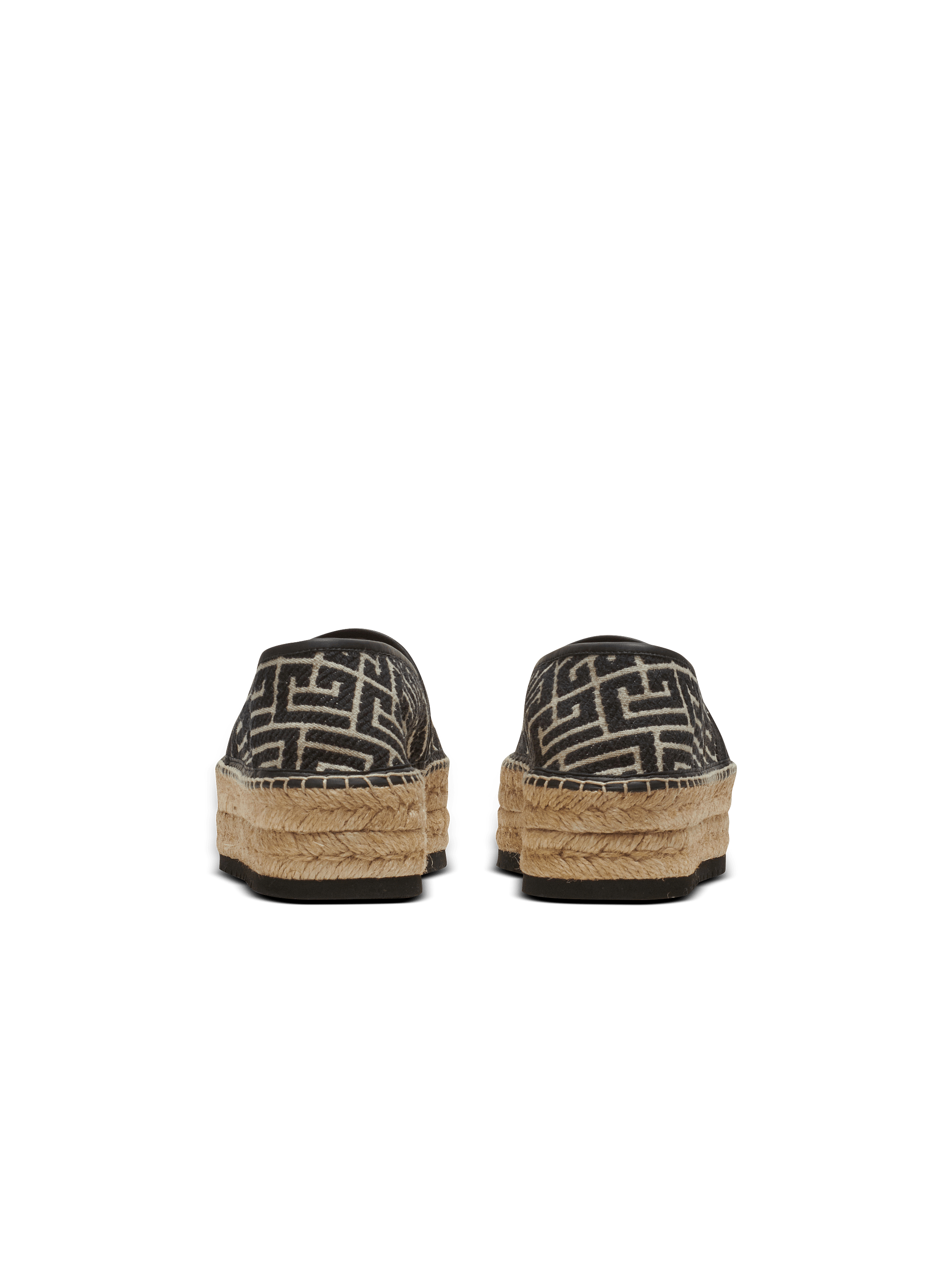 Alex espadrilles with jacquard monogram - Men | BALMAIN