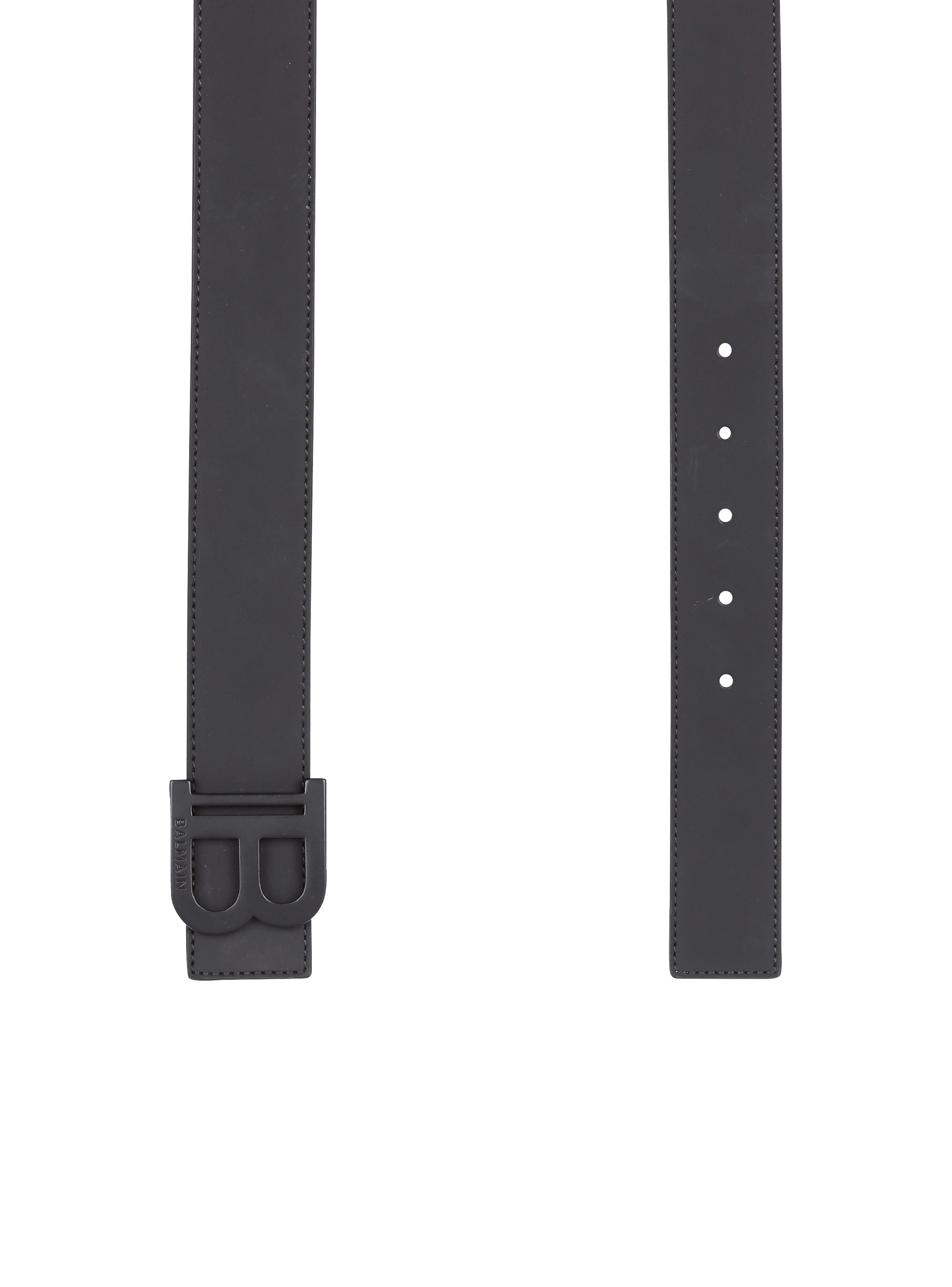 【関税込み】Balmain ブラック B レザーベルト B-Belt in leather black black - Women | BALMAIN