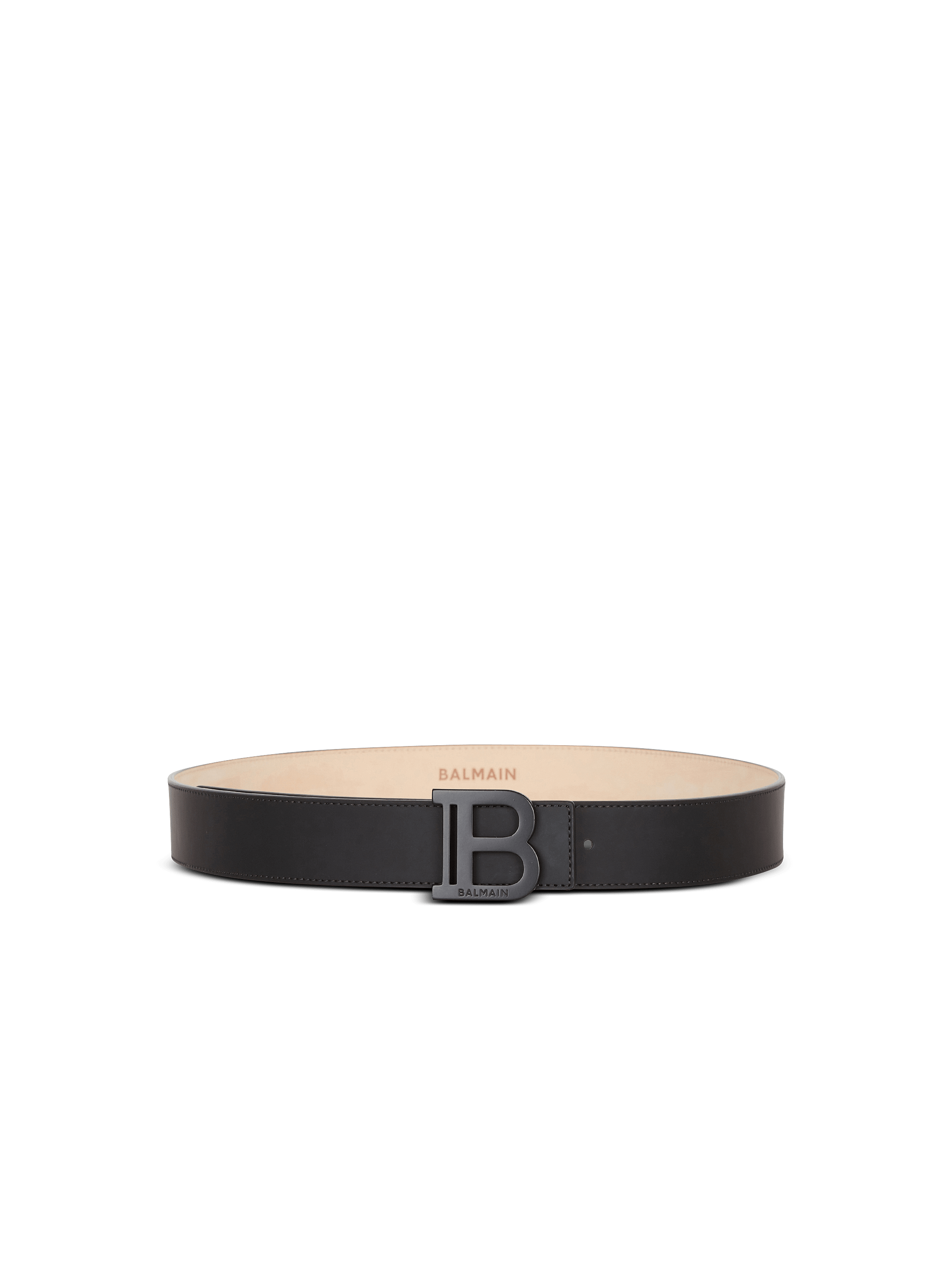 B-Belt rubber-effect leather belt