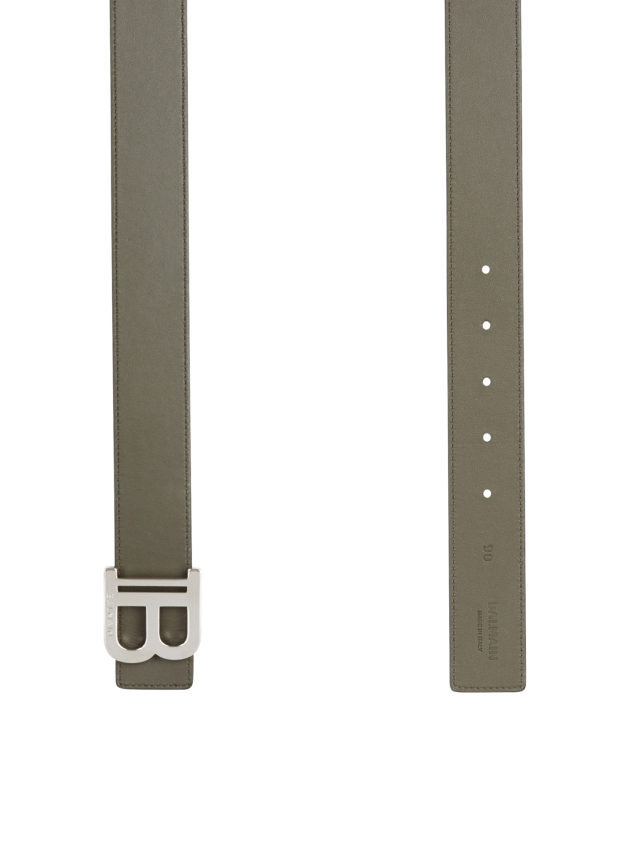 【関税込み】Balmain ブラック B レザーベルト B-Belt in leather black black - Women | BALMAIN