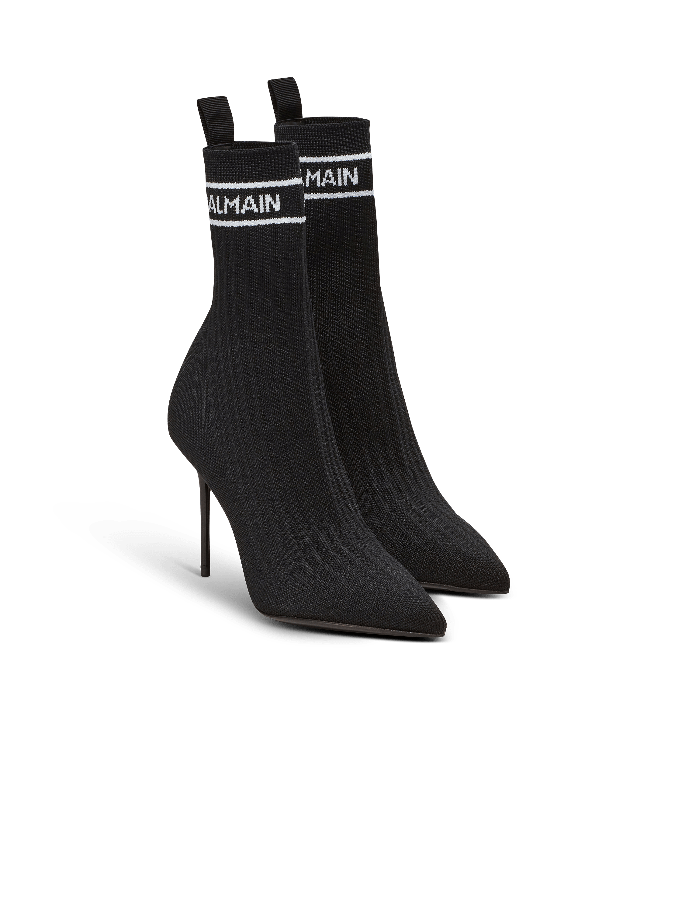 ブーツその他 Balmain Ankle Boot Skye-Knit Booties Skye knit ankle boots - Women | BALMAIN