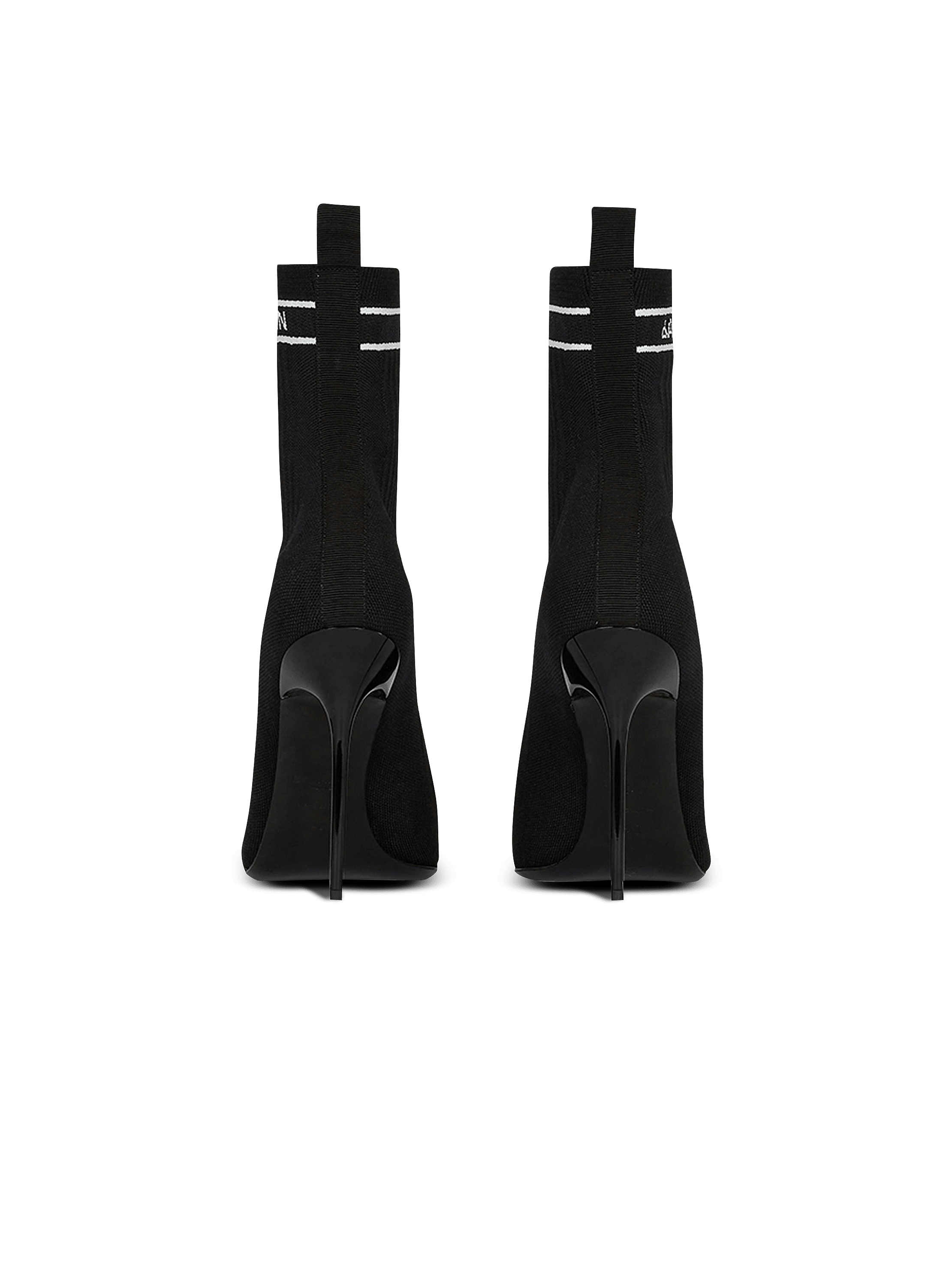 【関税込み】Balmain ブラック Skye ブーツ Skye knit ankle boots - Women | BALMAIN