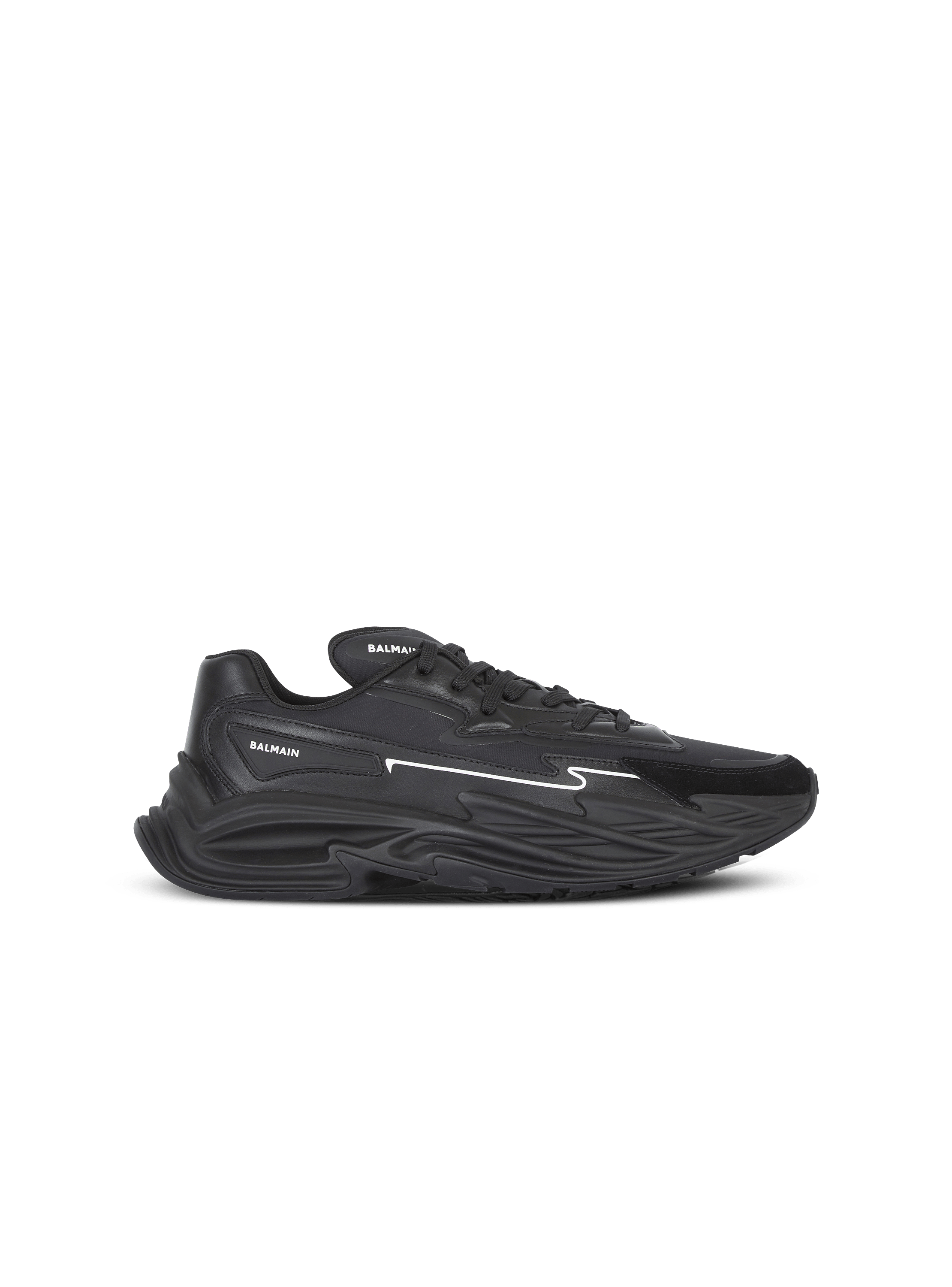 Run-Row leather sneakers