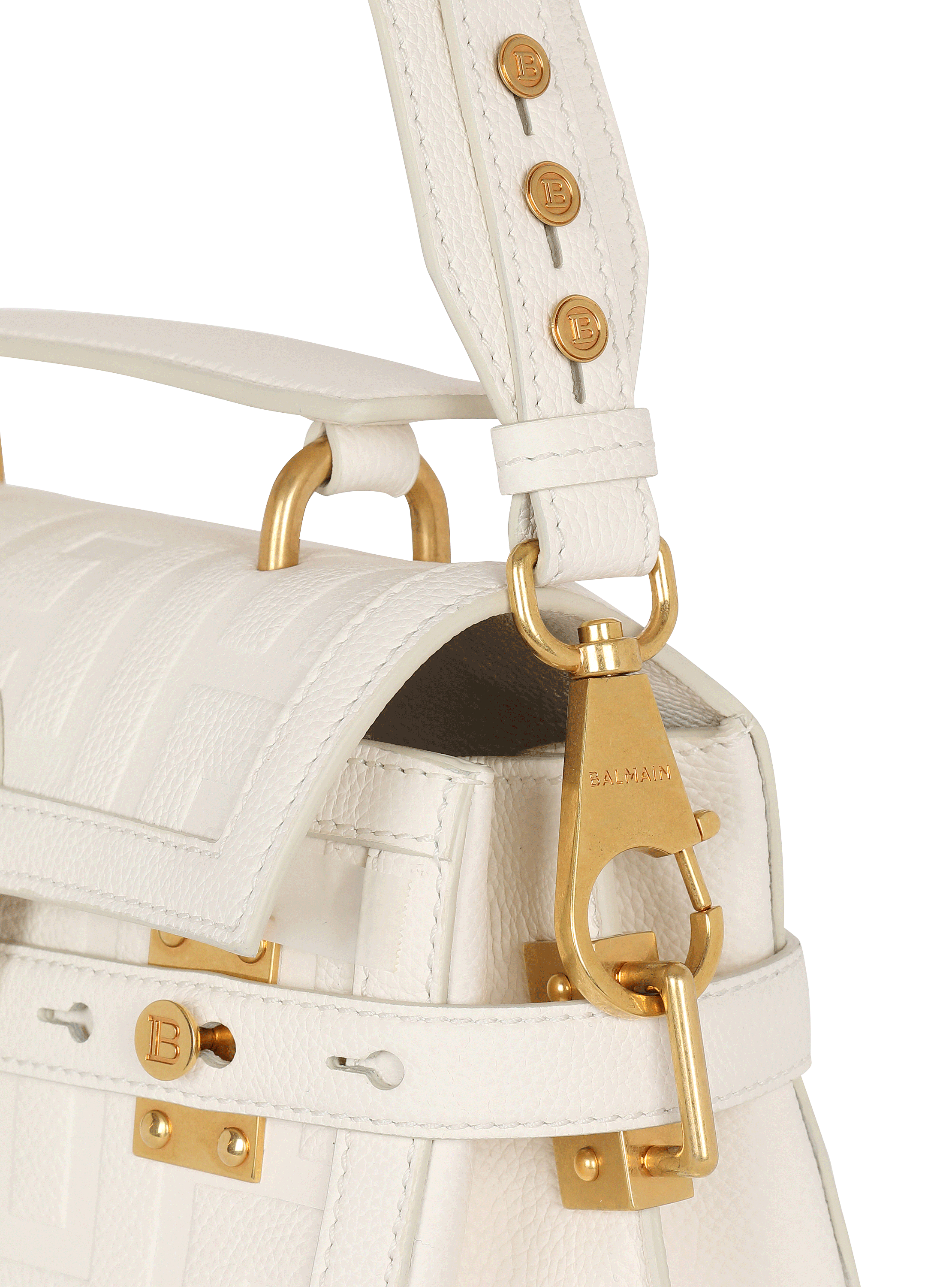 B-Buzz 23 monogram grained leather bag beige beige - Women