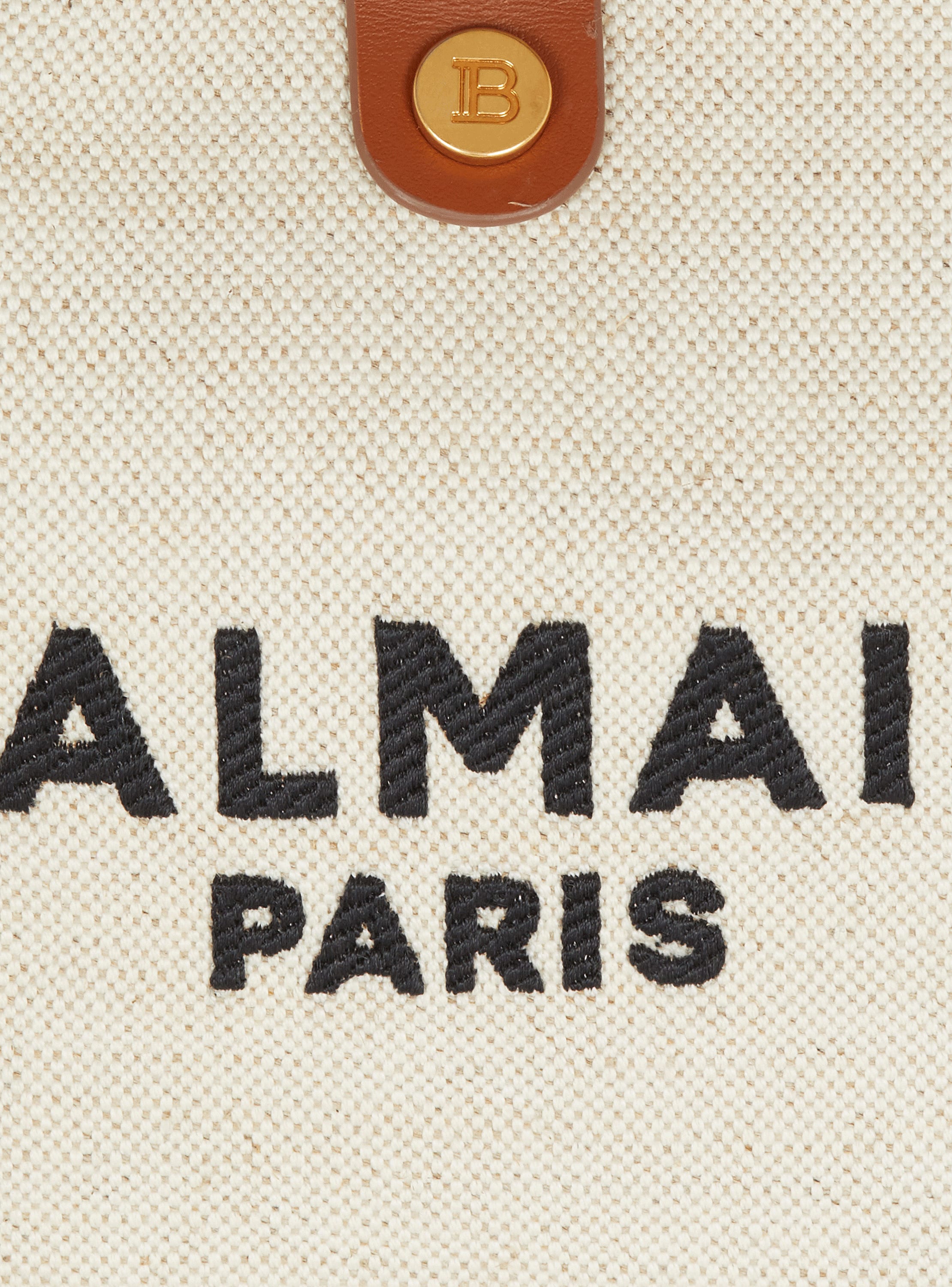 BALMAIN ミニモノクラムシャカトスカト BF0LC008KF23 WFP Balmain B Army Small Shopper Tote Bag in Monogram Canvas