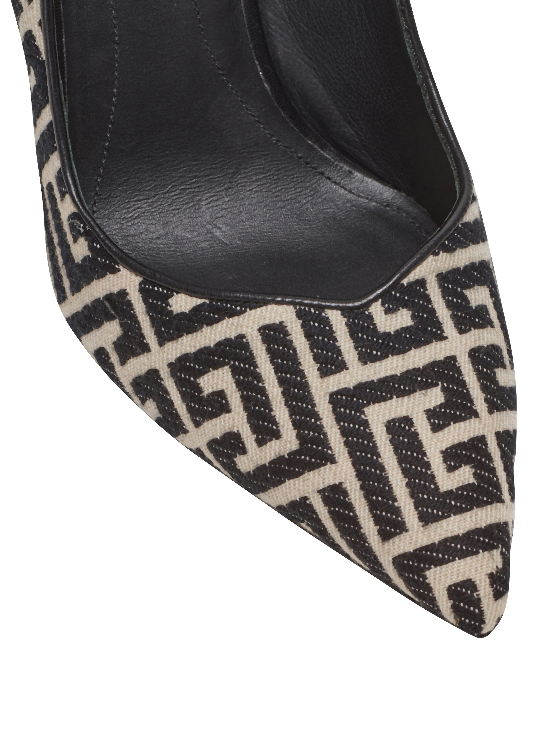 Ruby stilettos with jacquard monogram