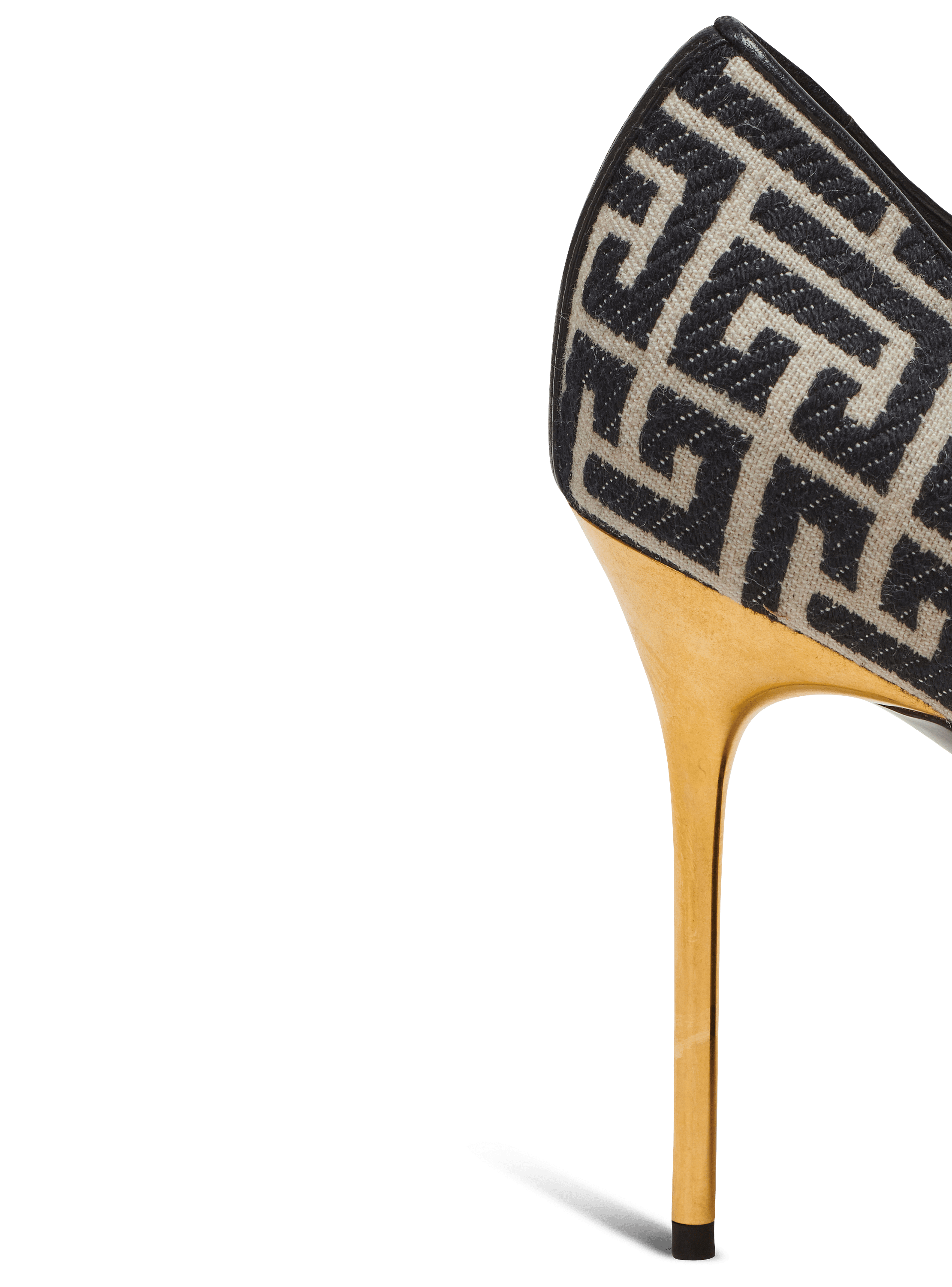 Ruby stilettos with jacquard monogram