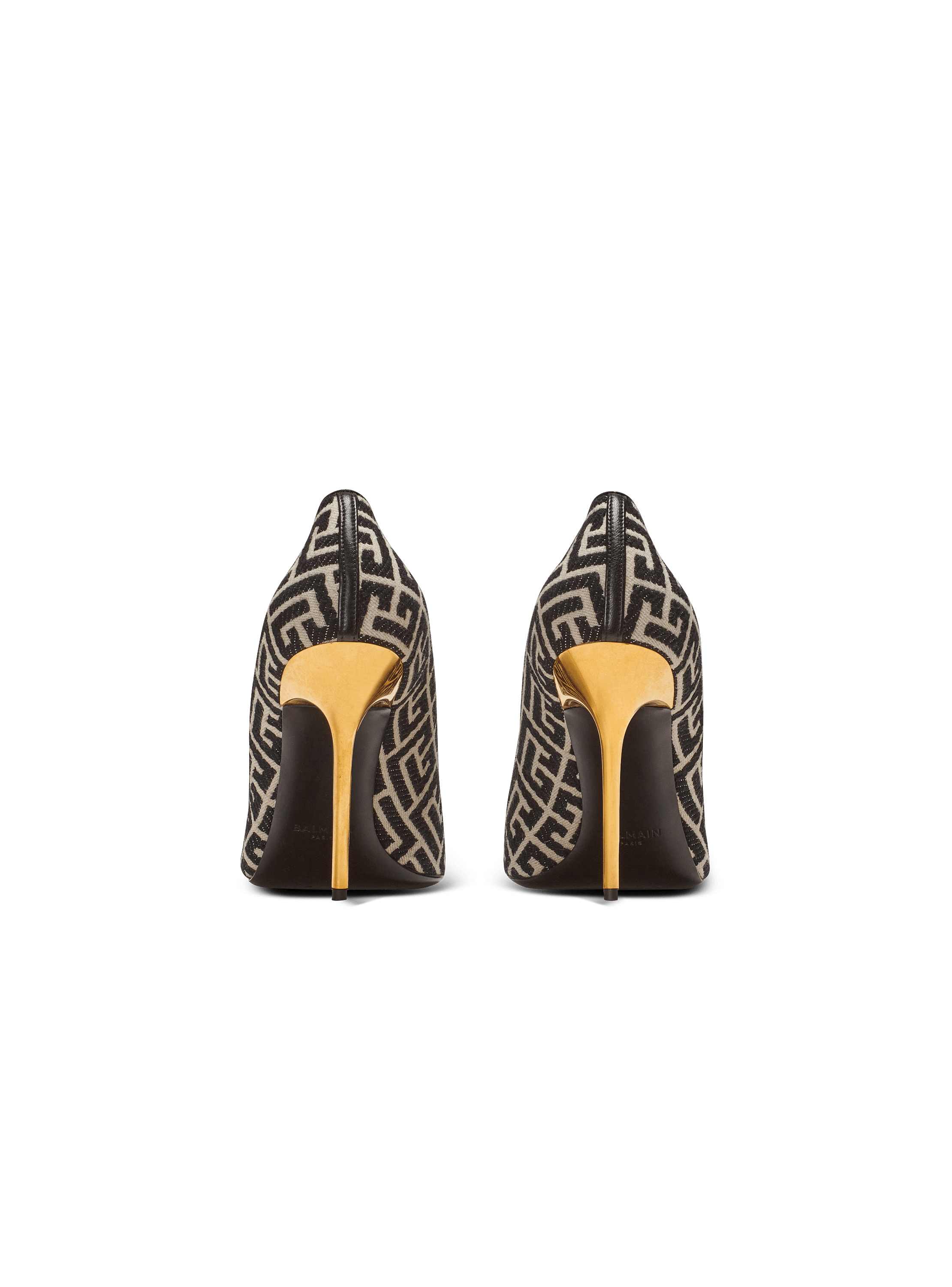 Ruby stilettos with jacquard monogram