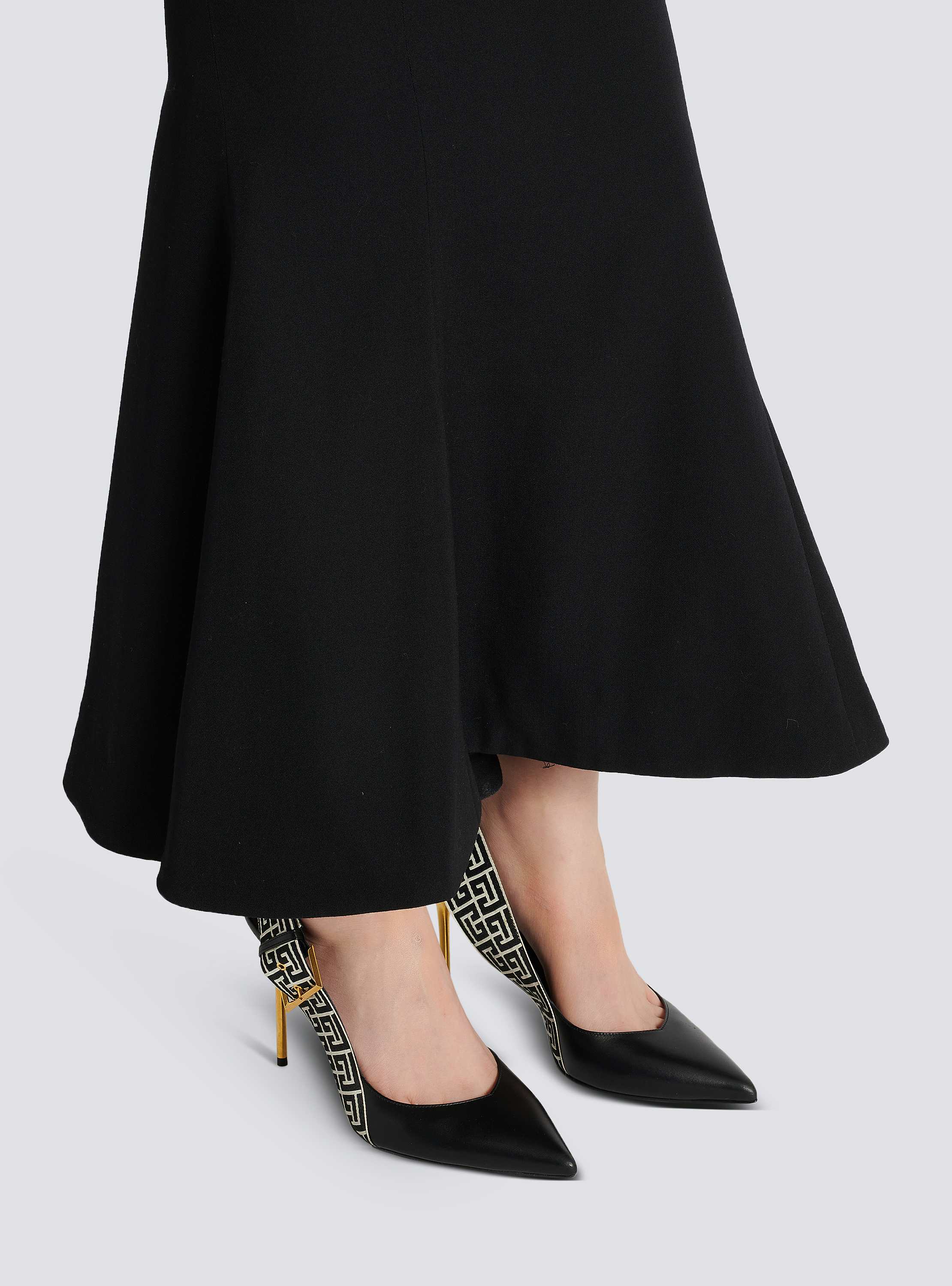 【関税＆送料込み】Balmain 'Ruby' Slingbacks Suede slingback Ruby stilettos - Women | BALMAIN