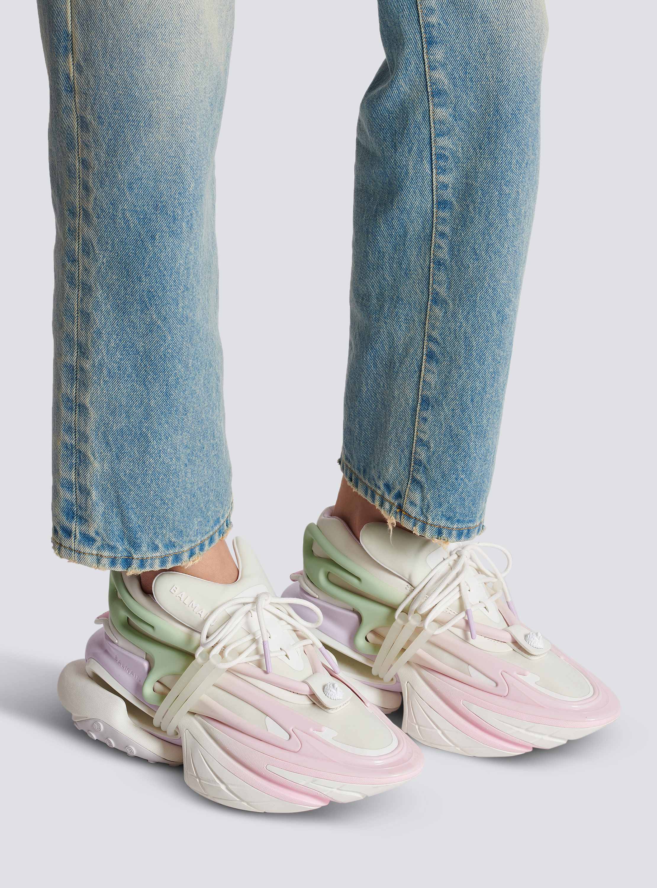 BALMAIN☆Unicorn ネオプレン レザー ロゴ スニーカー Unicorn ネオプレン＆レザースニーカー - Women | BALMAIN