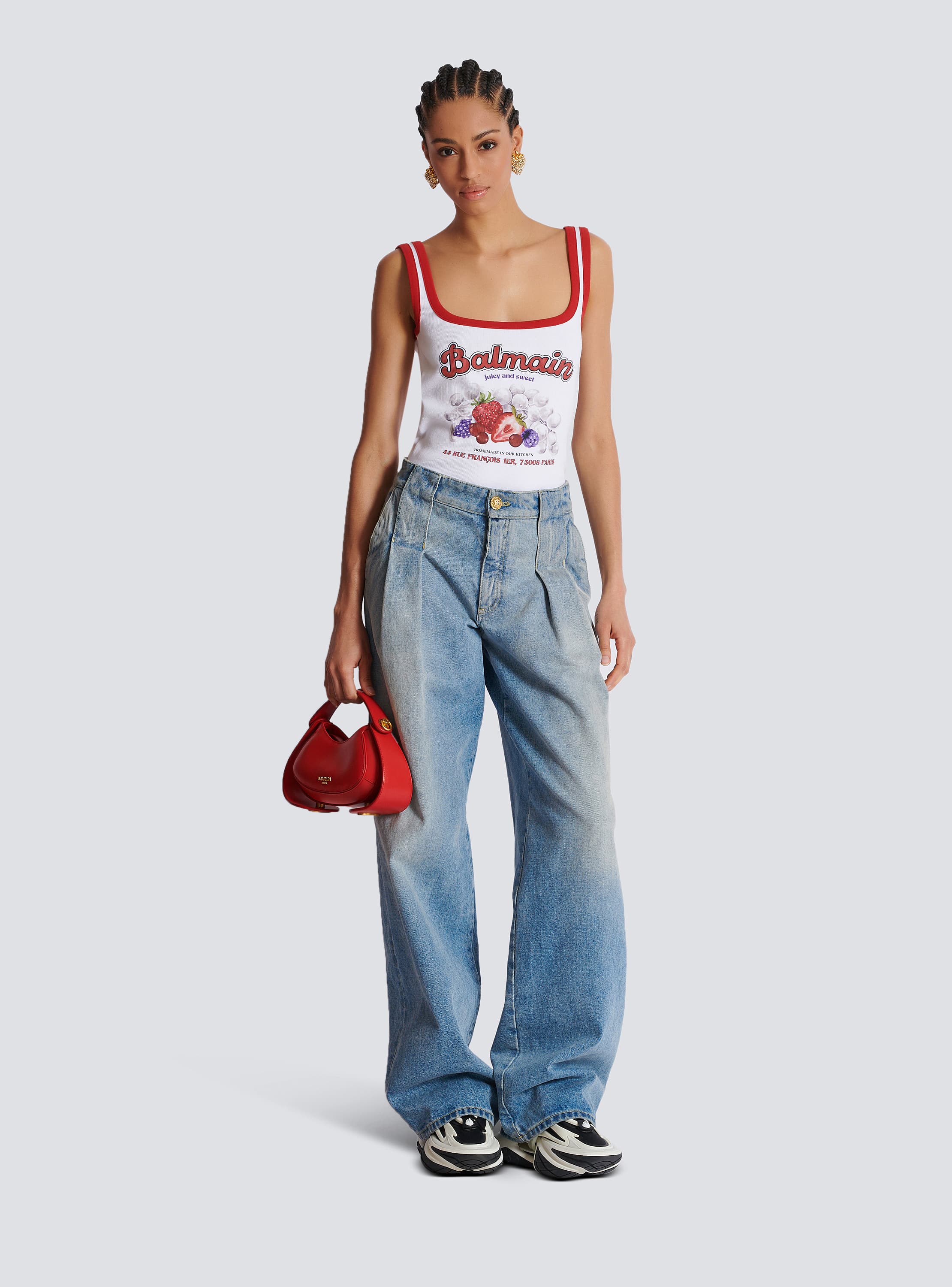 デニム プリーツジーンズ - Women | BALMAIN デニム プリーツジーンズ - Women | BALMAIN
