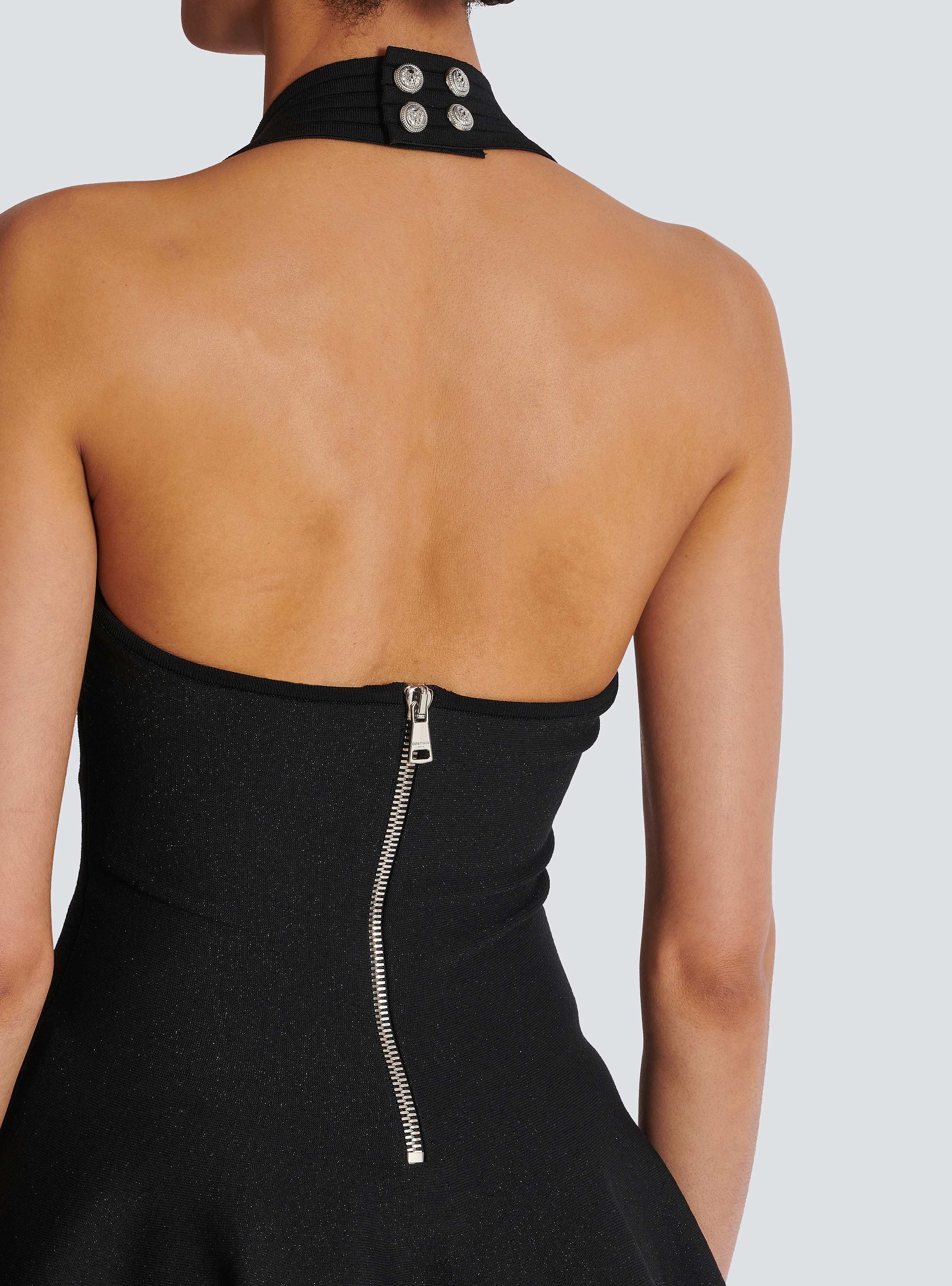 ワンピースその他 BALMAIN Women Dresses EF1R2390KH99EAB Black Flared halterneck knit dress black - Women | BALMAIN
