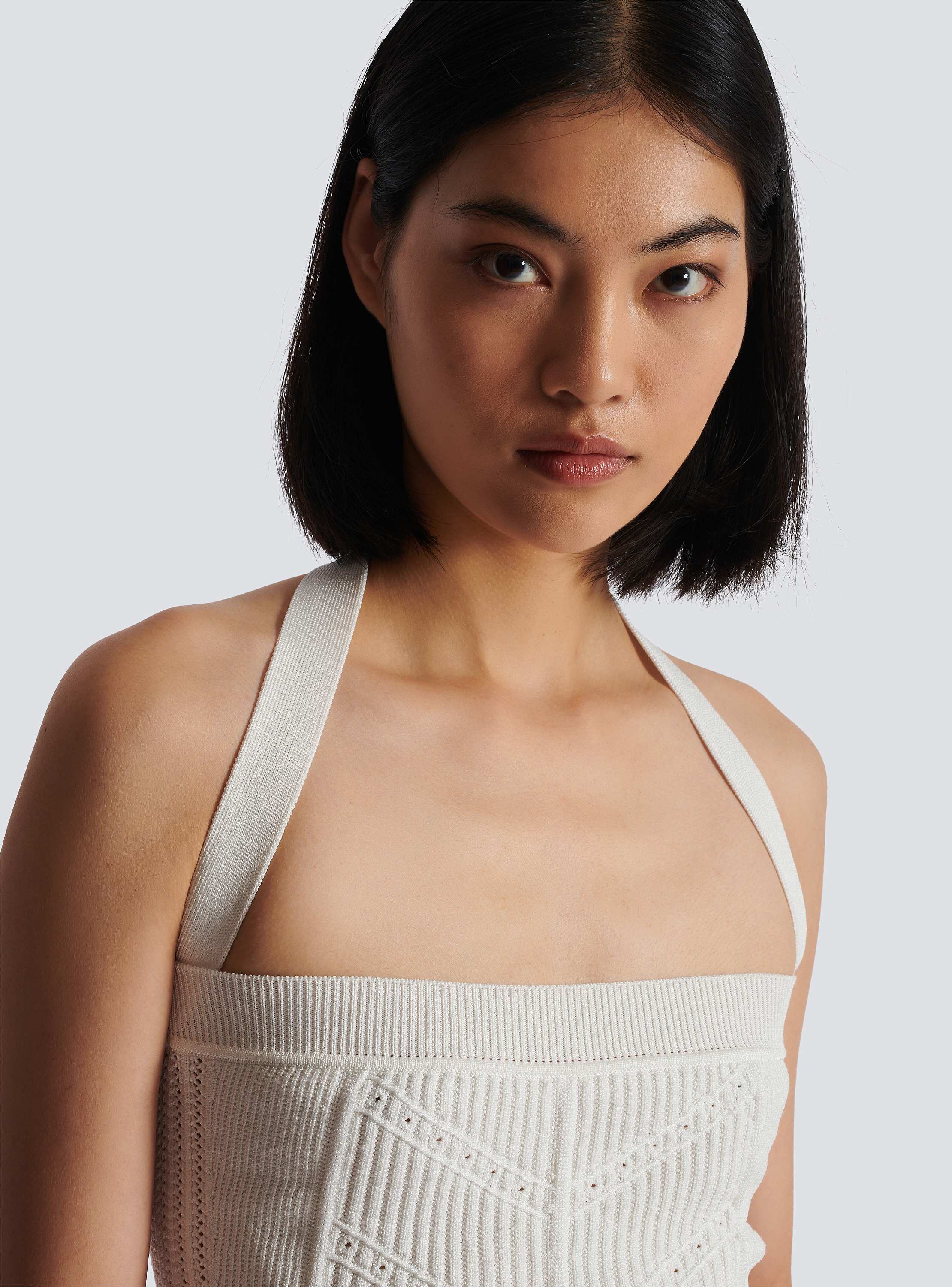 【送料&関税込】Balmain Halterneck Knit Cropped Top Balmain Halterneck Knit Cropped Top | italist
