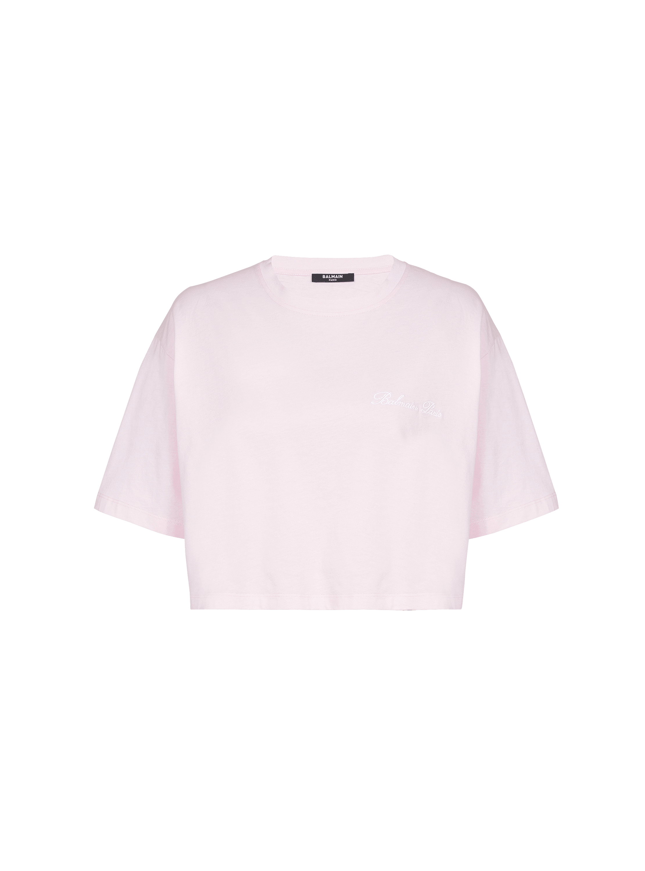 T-shirt with Balmain Signature embroidery