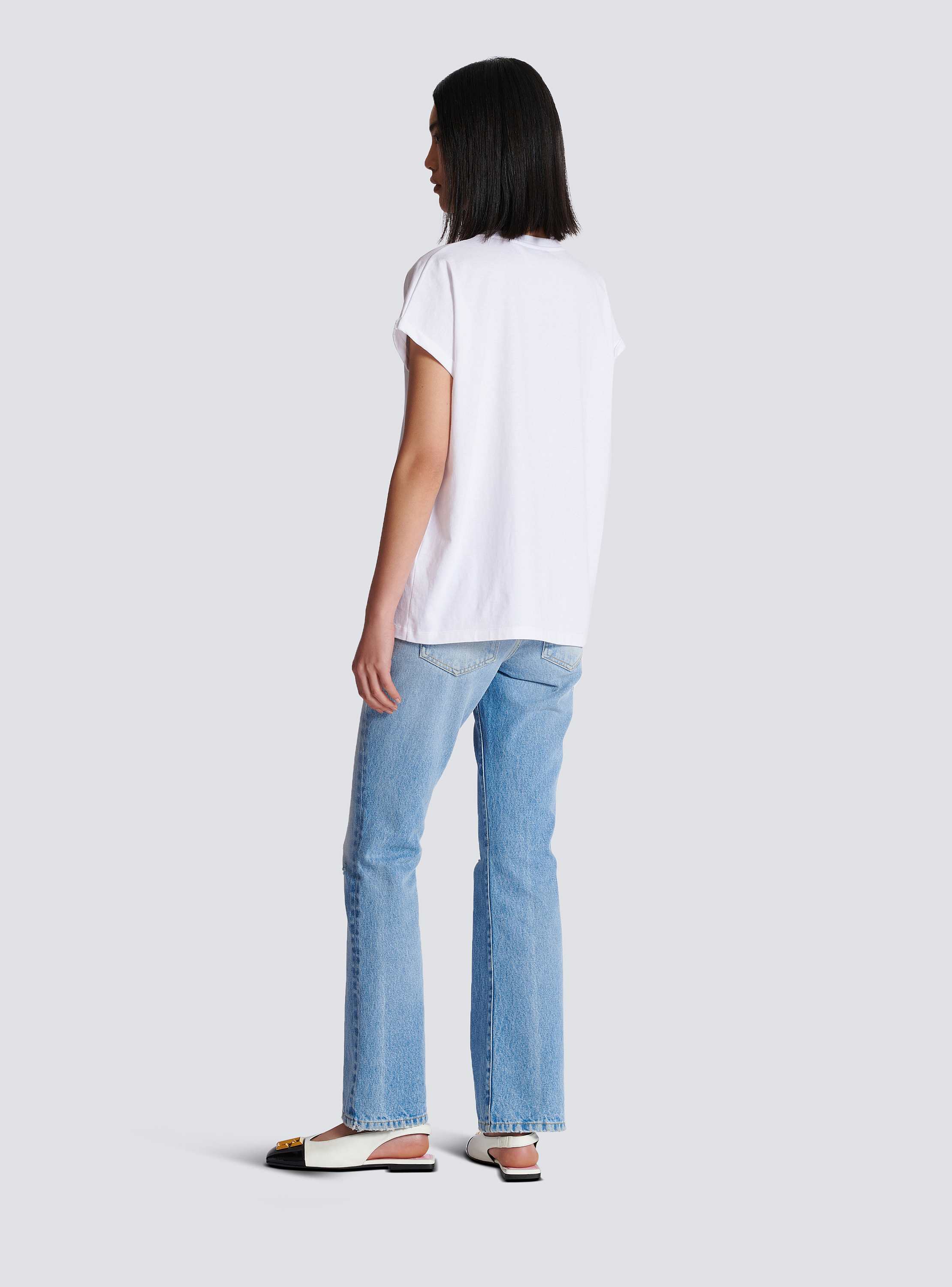 Balmain Flamingo T-shirt white - Women | BALMAIN