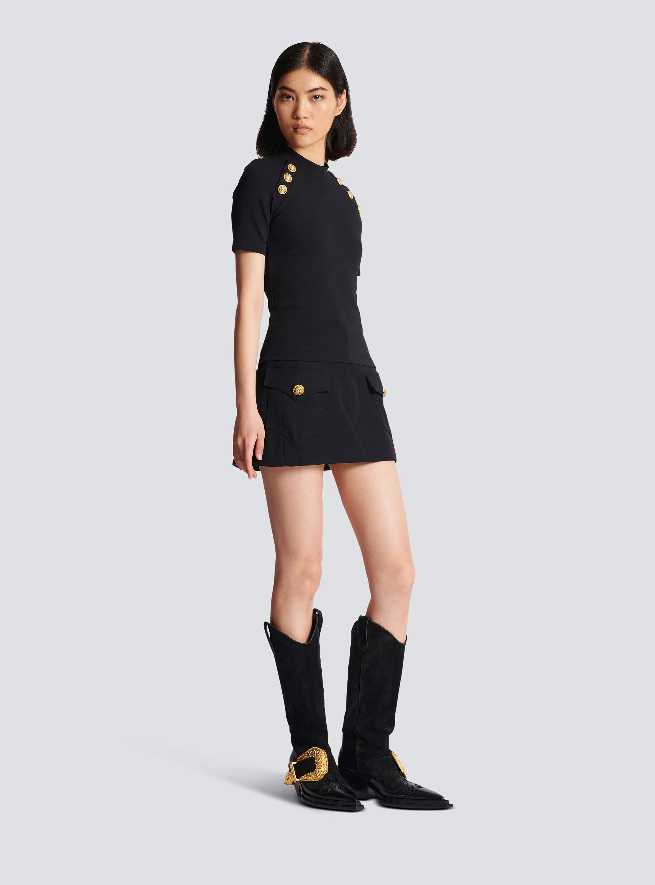 Balmain DH1EG000GD82EAH 関税送料込 T-shirt with Balmain Couture label - Men | BALMAIN