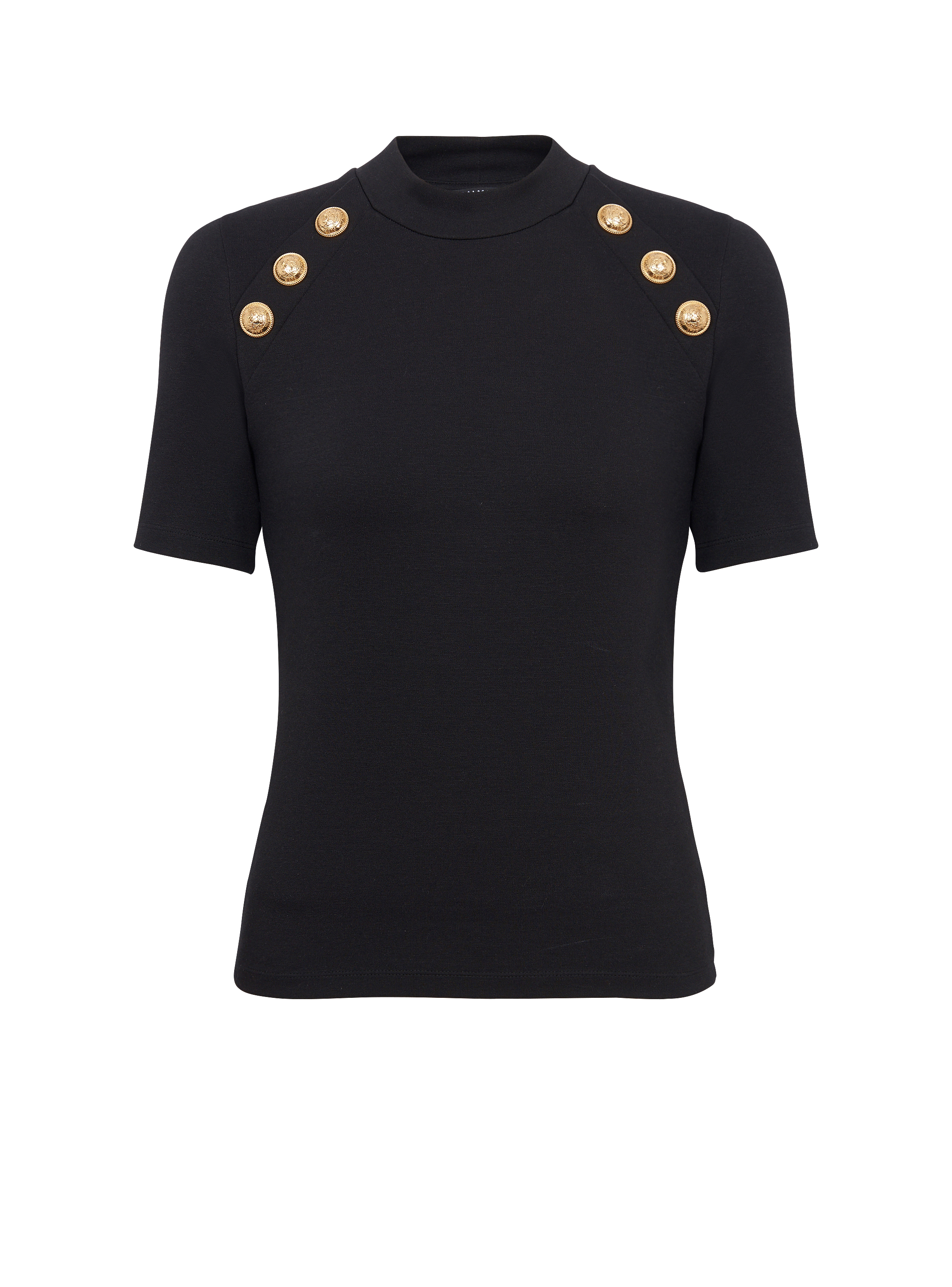 6-button jersey T-shirt