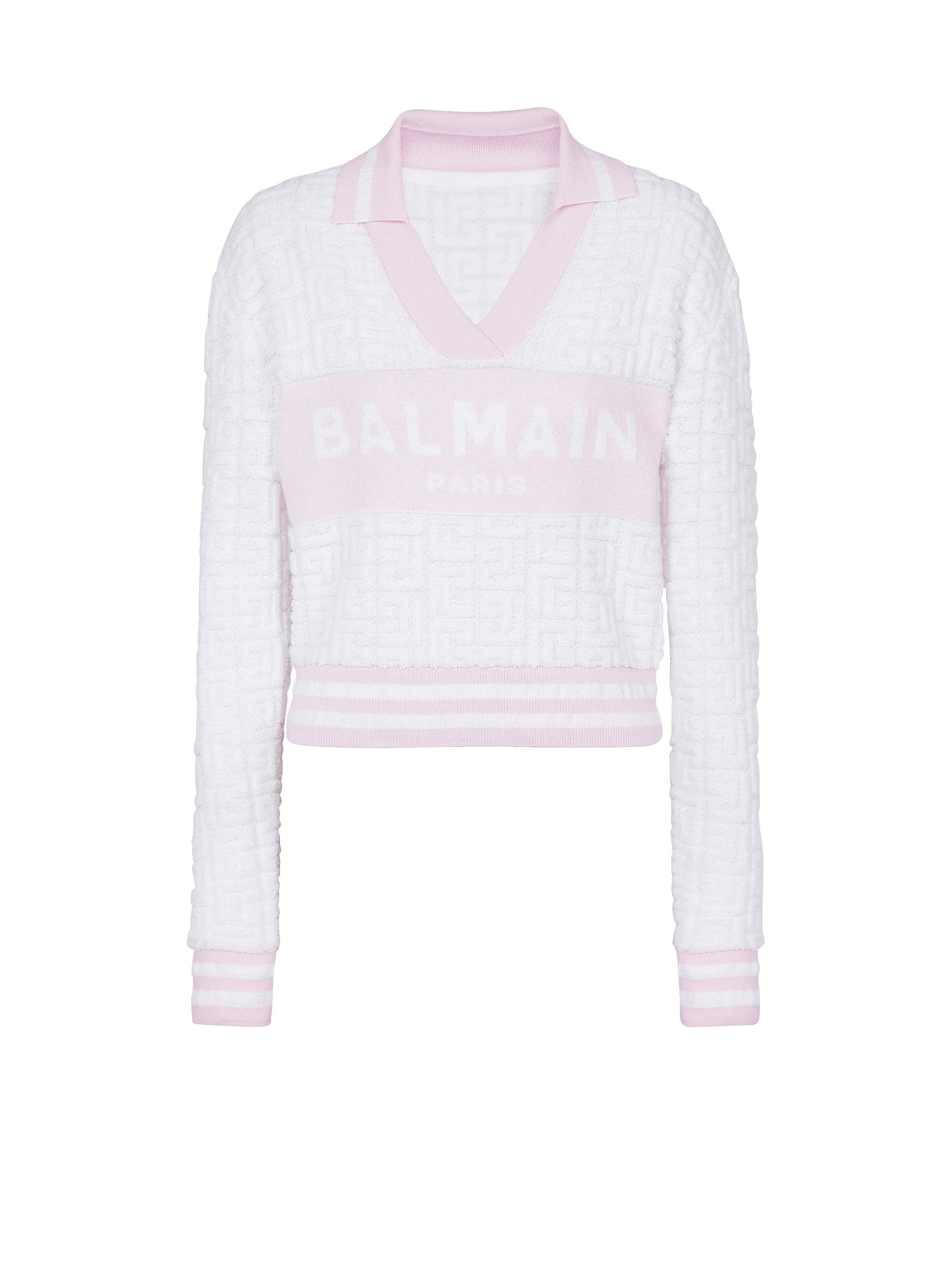 Monogram knit polo