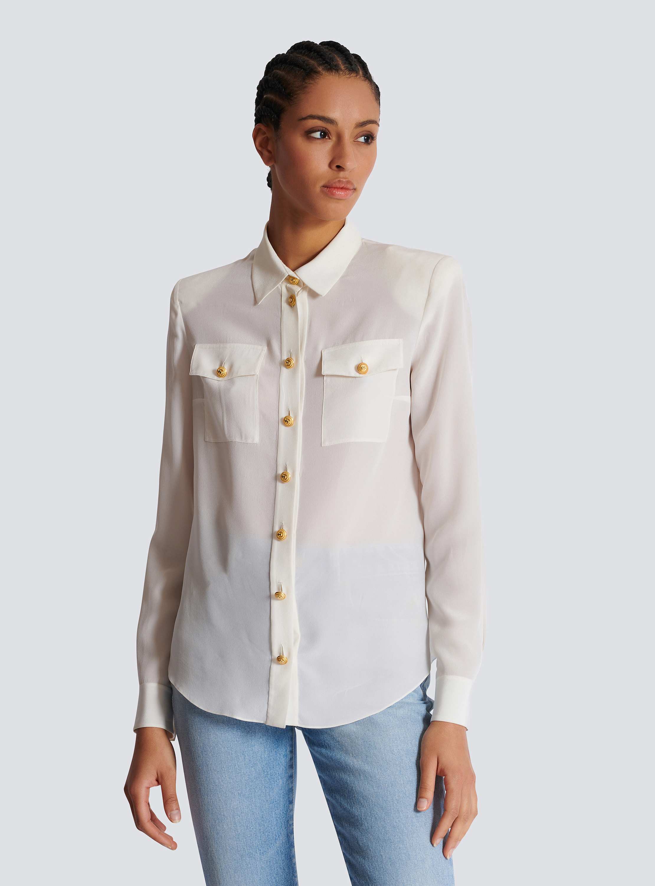 Crepe de chine shirt - Women | BALMAIN