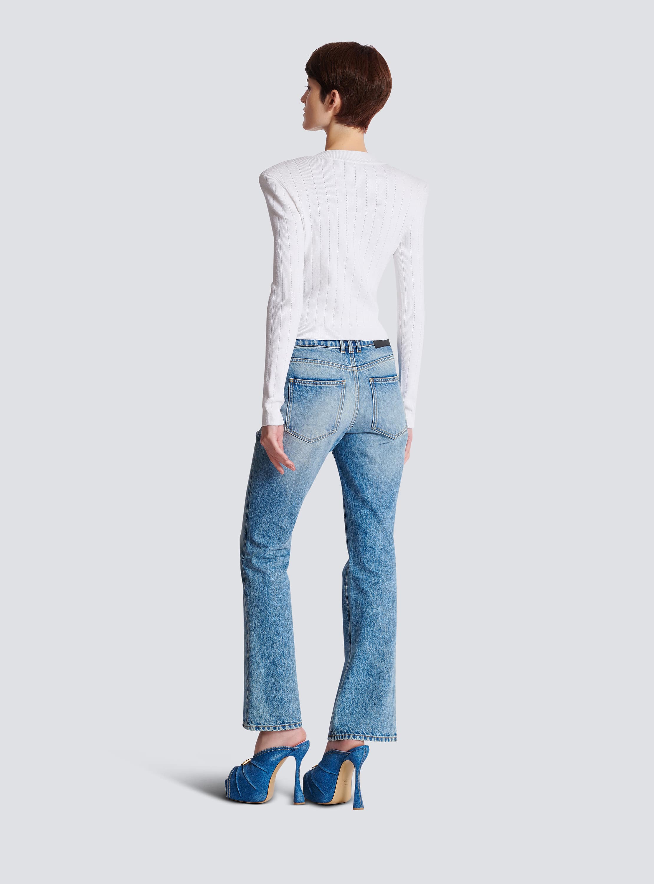 クロップド ニットカーディガン - Women | BALMAIN