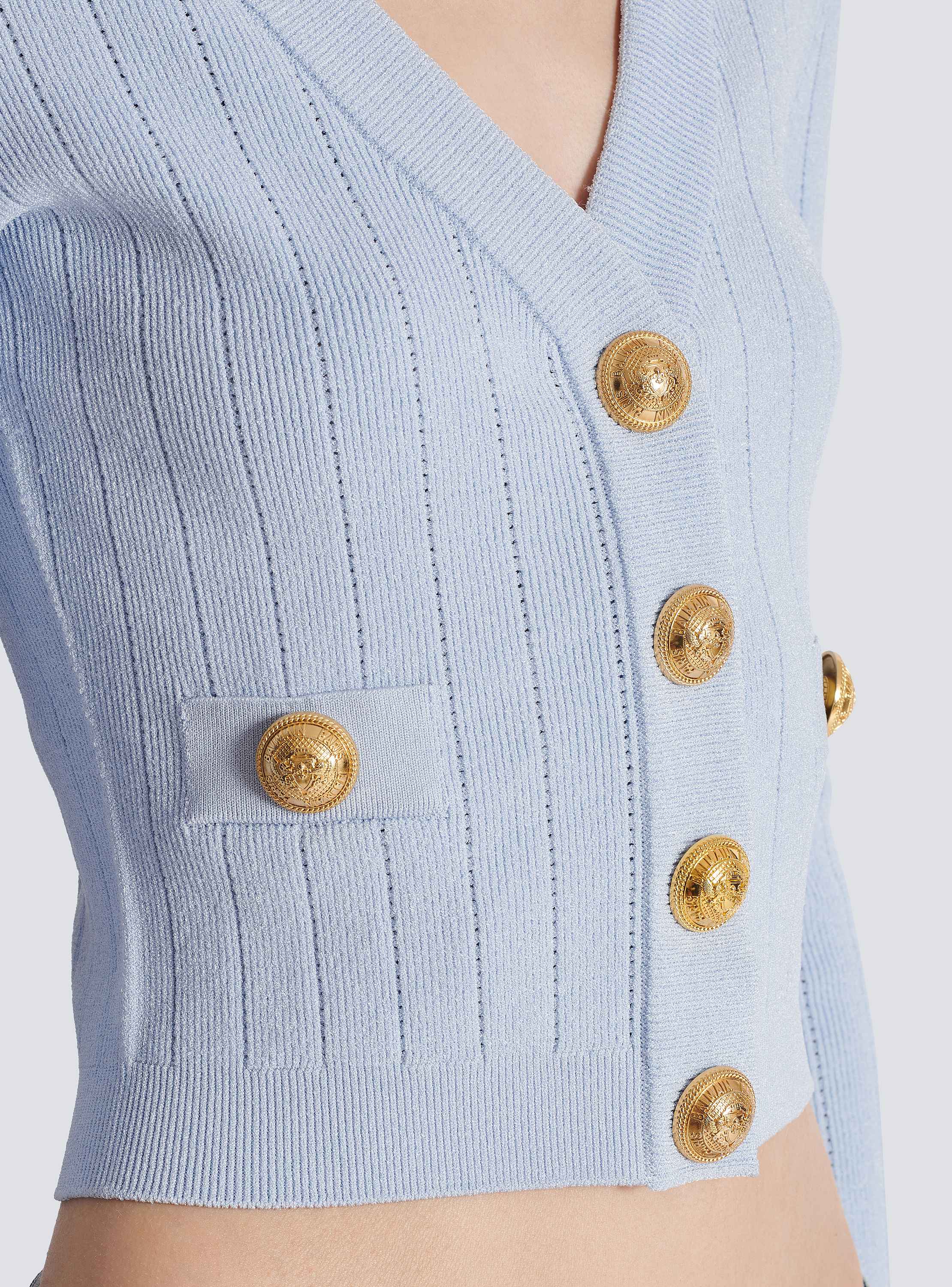 【関税＆送料込み】Balmain Chain Cardigan Cropped knit cardigan - Women | BALMAIN