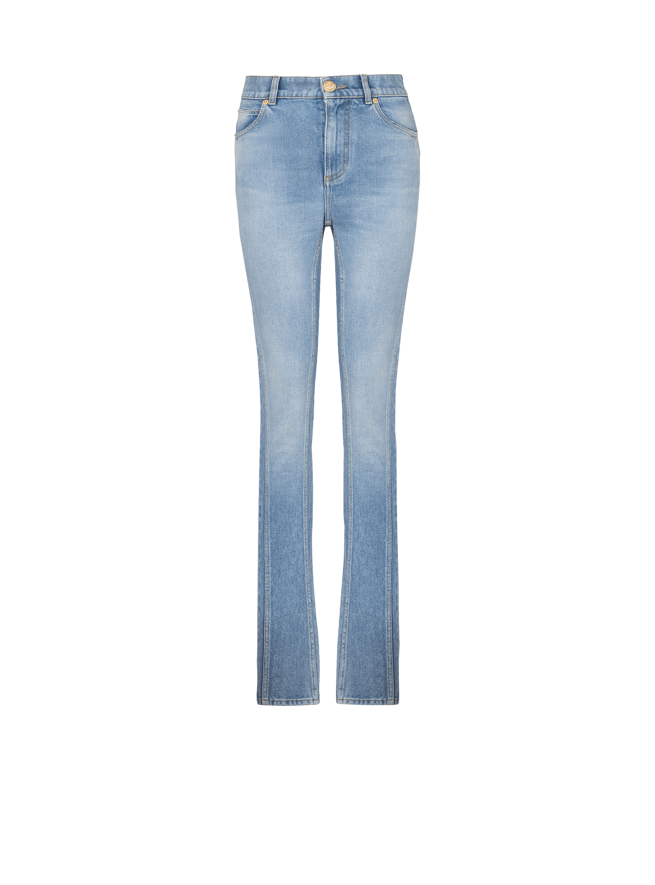 Slim Fit-Jeans aus hellblauem Denim