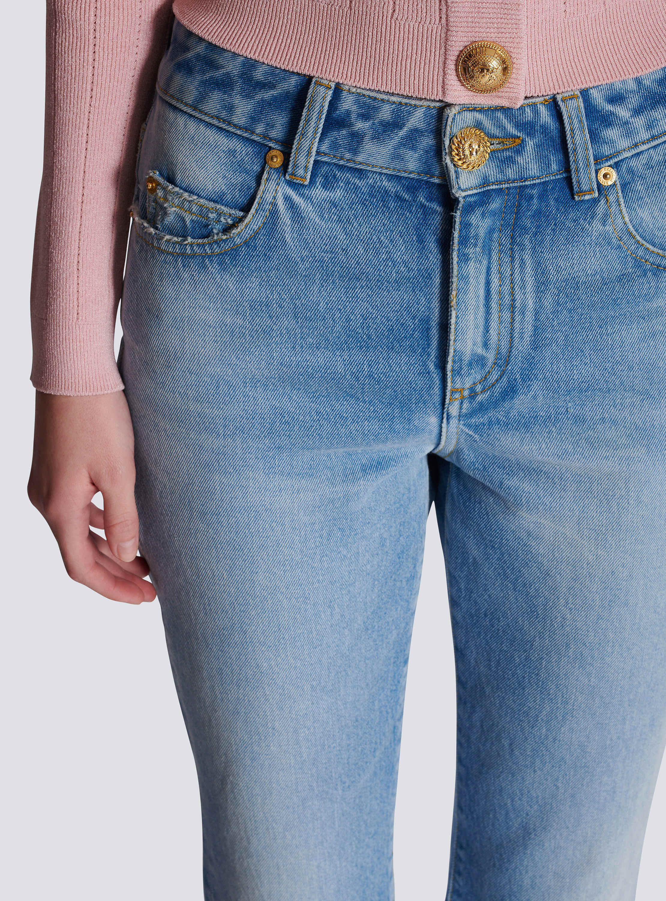 Flared denim jeans - Women | BALMAIN