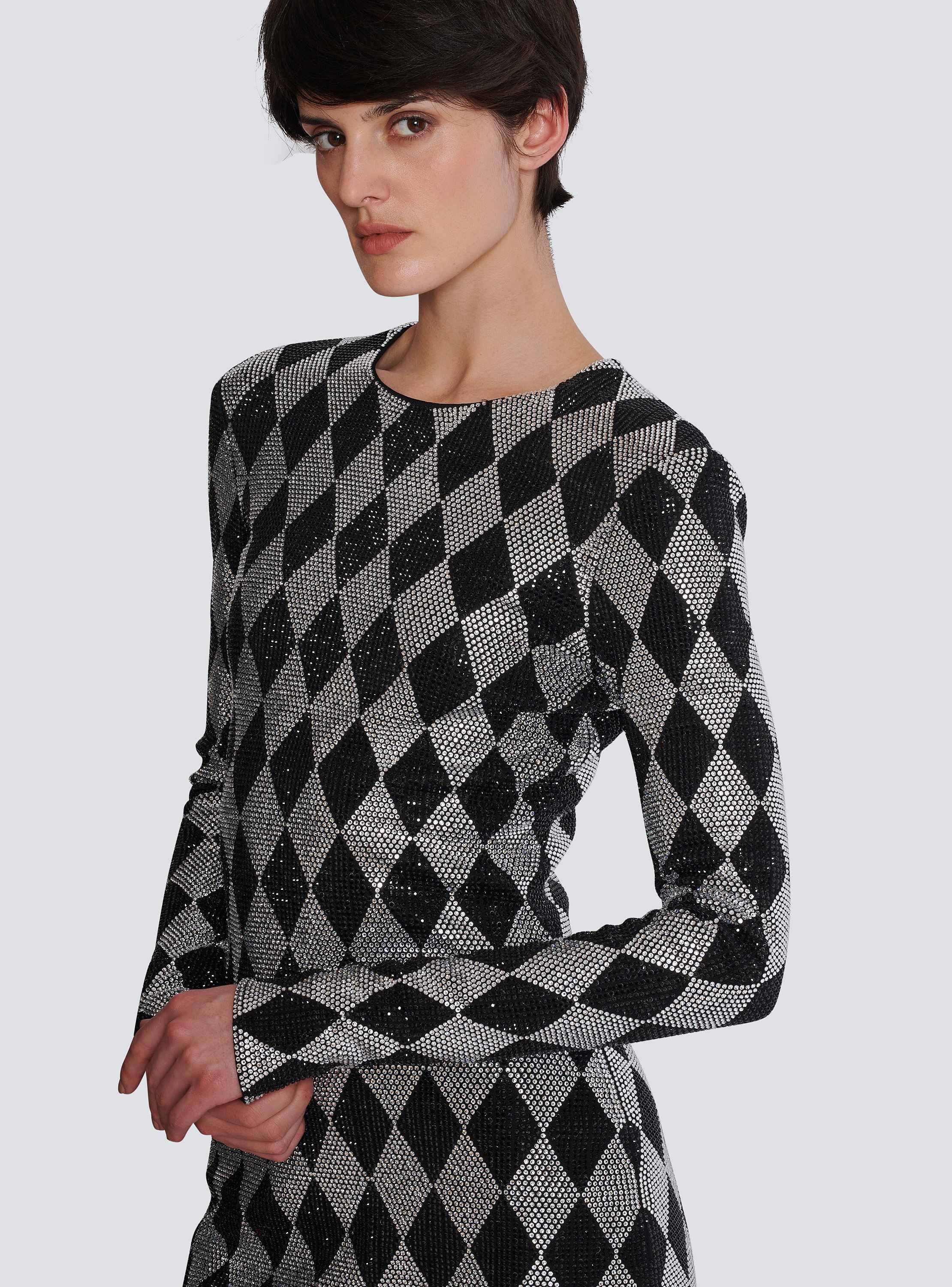 Robe courte en strass Diamond