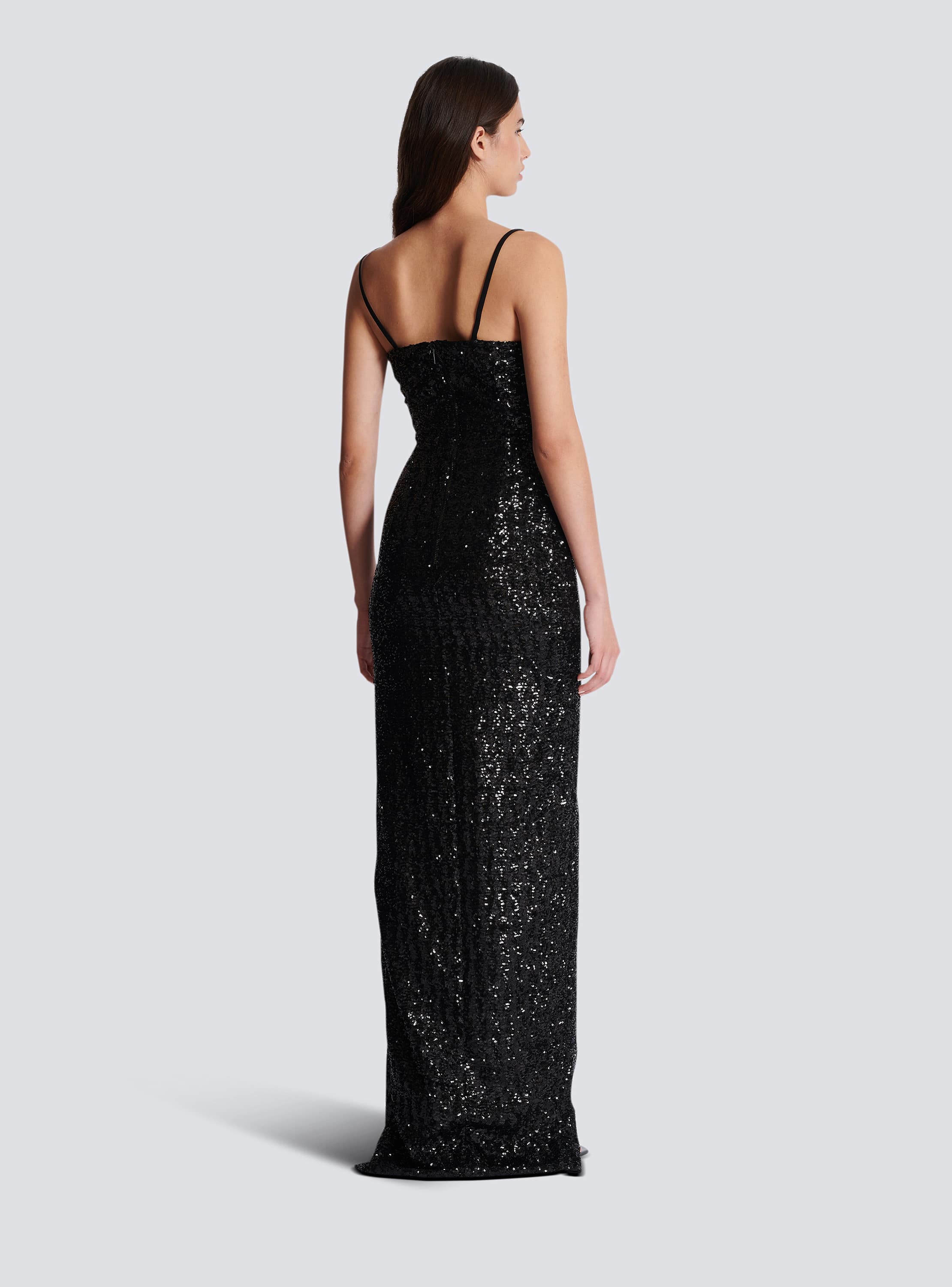 パーティードレス BALMAIN EF1RO145PC75 Dresses Embroidered dress with body motif - Women | BALMAIN