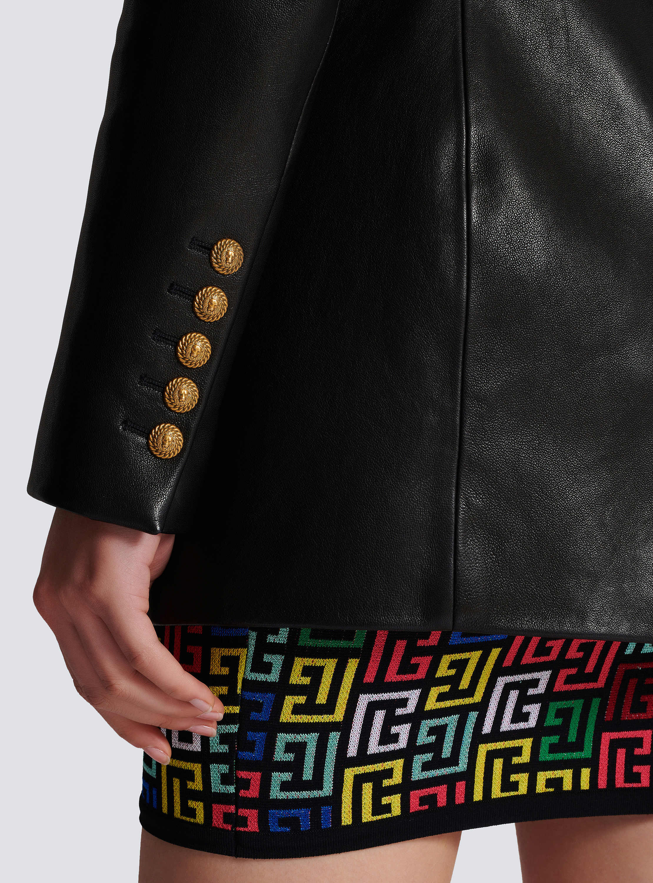 2-button leather jacket - Women | BALMAIN