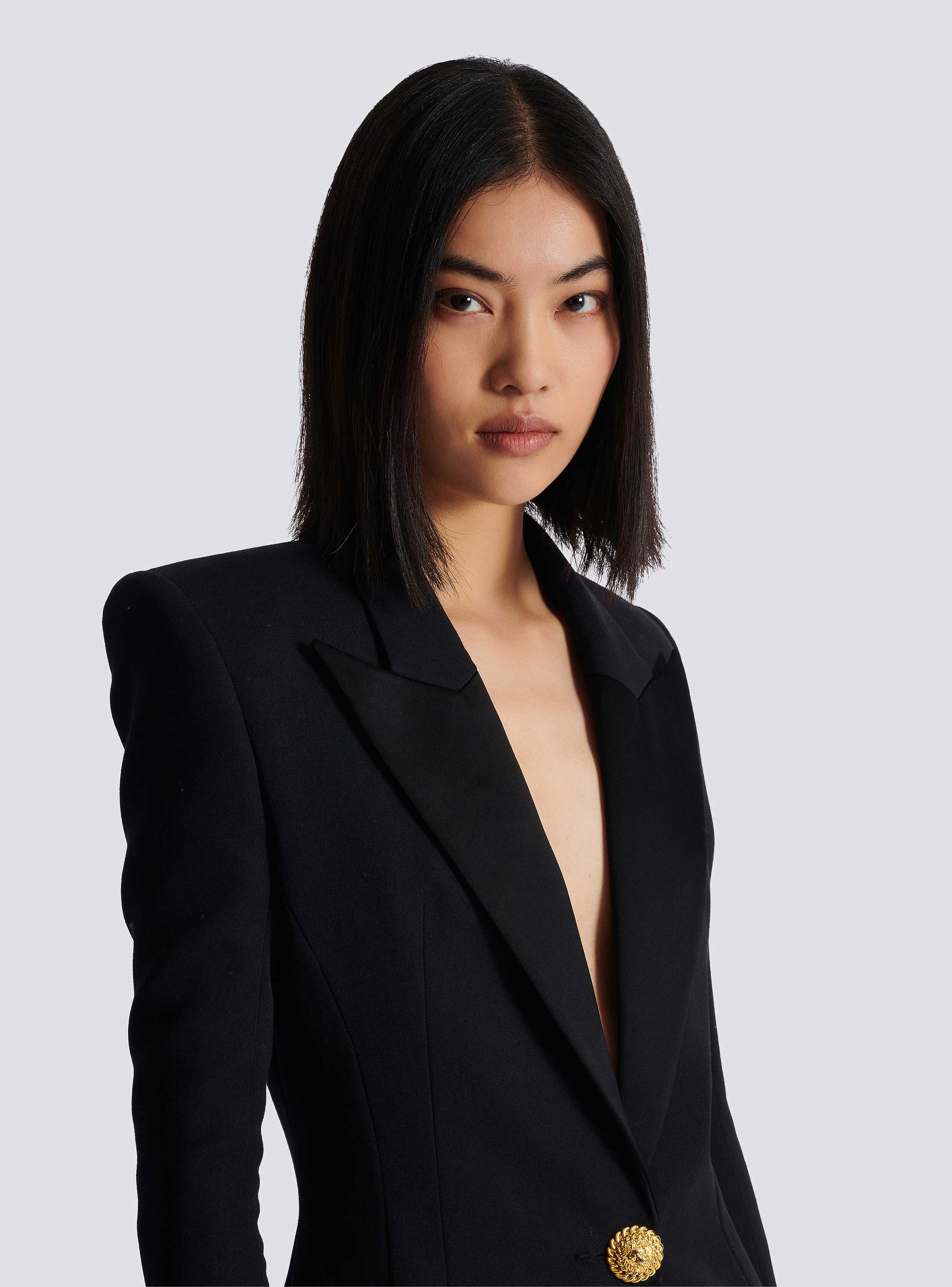 ジャケット BALMAIN Women Jackets DF1SI530ME54 BLACK Edge-to-edge 6-button jacket black - Women | BALMAIN