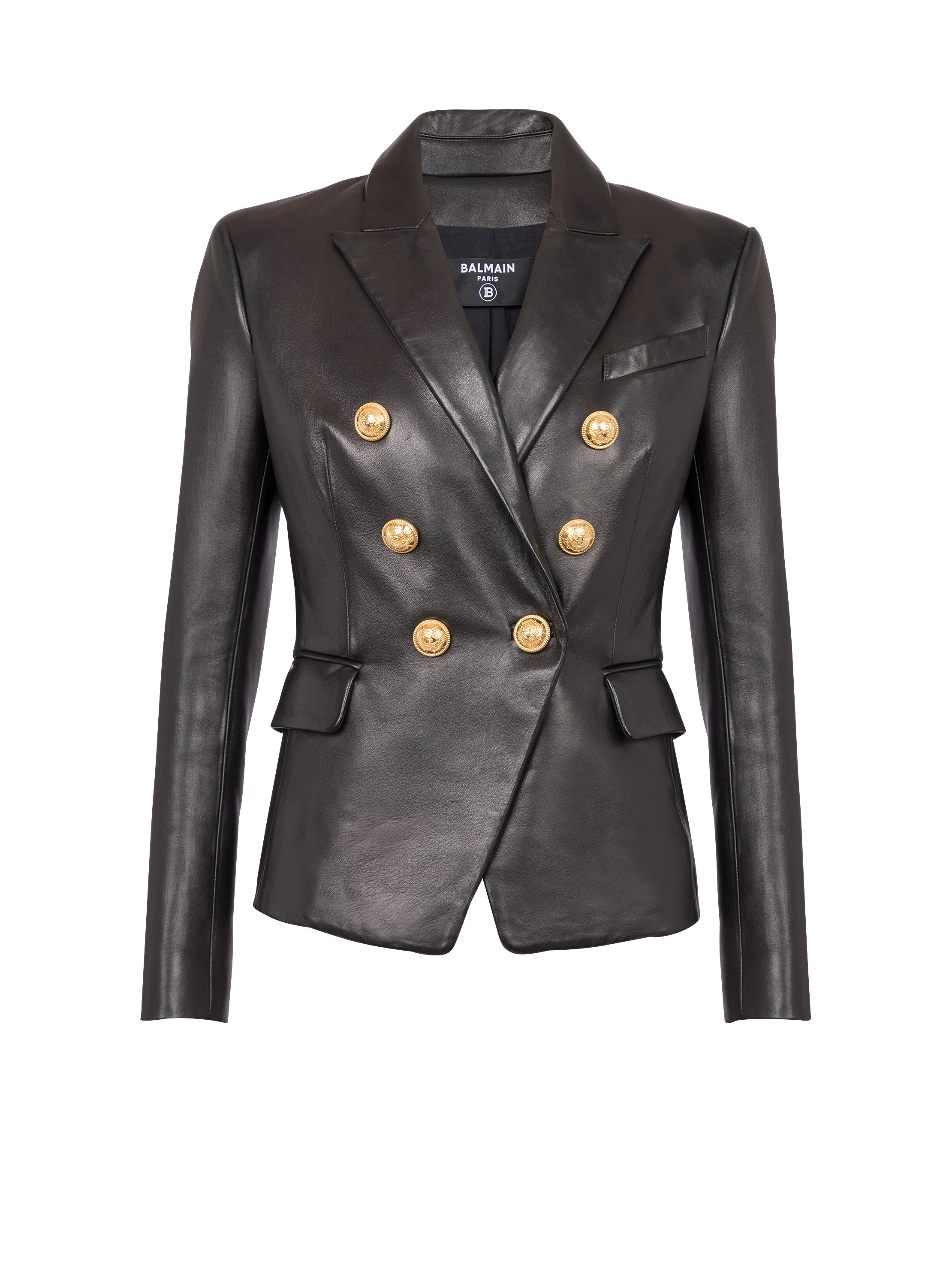 Classic 6-button leather jacket