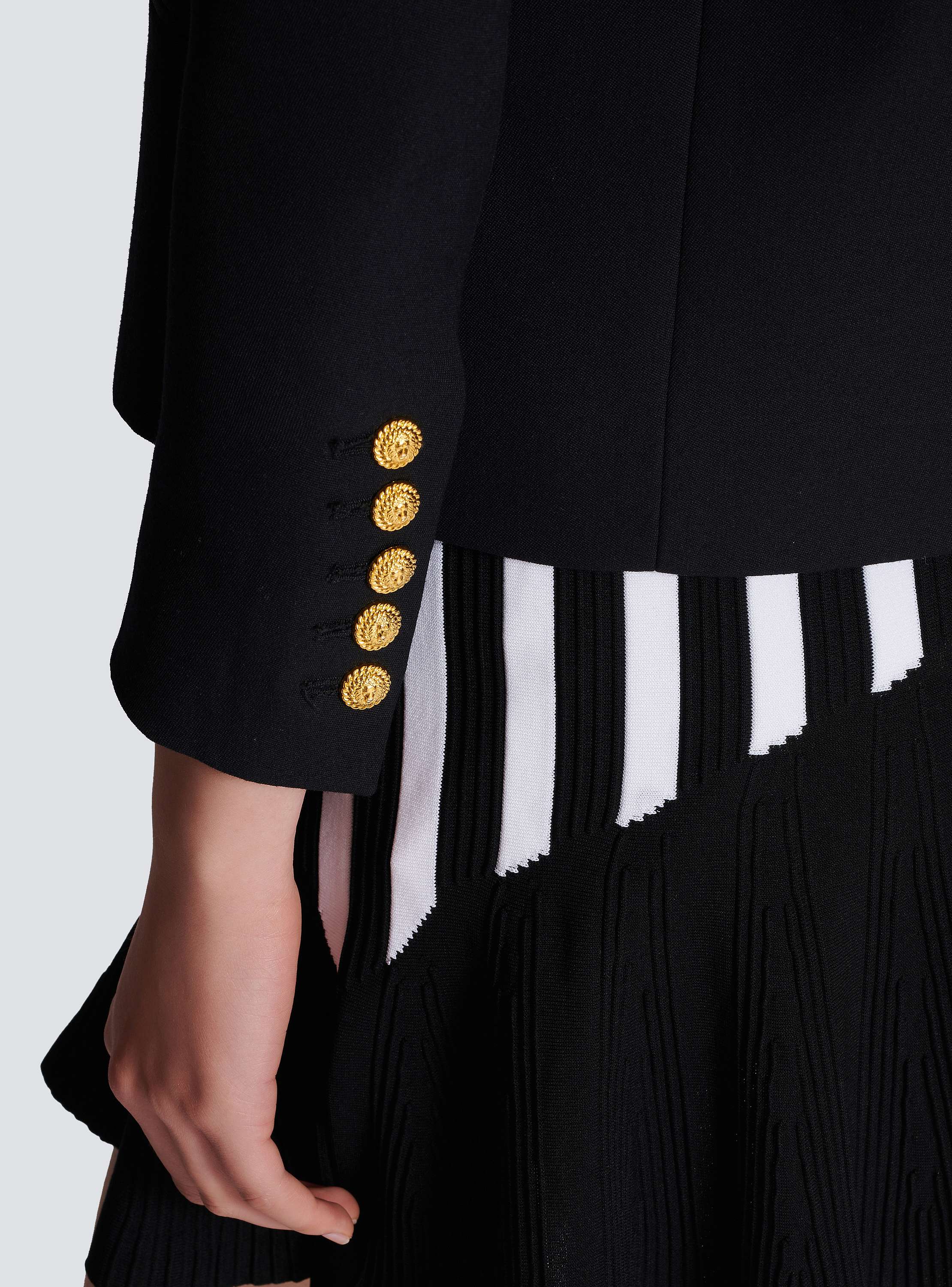 Edge-to-edge 6-button jacket black - Women | BALMAIN