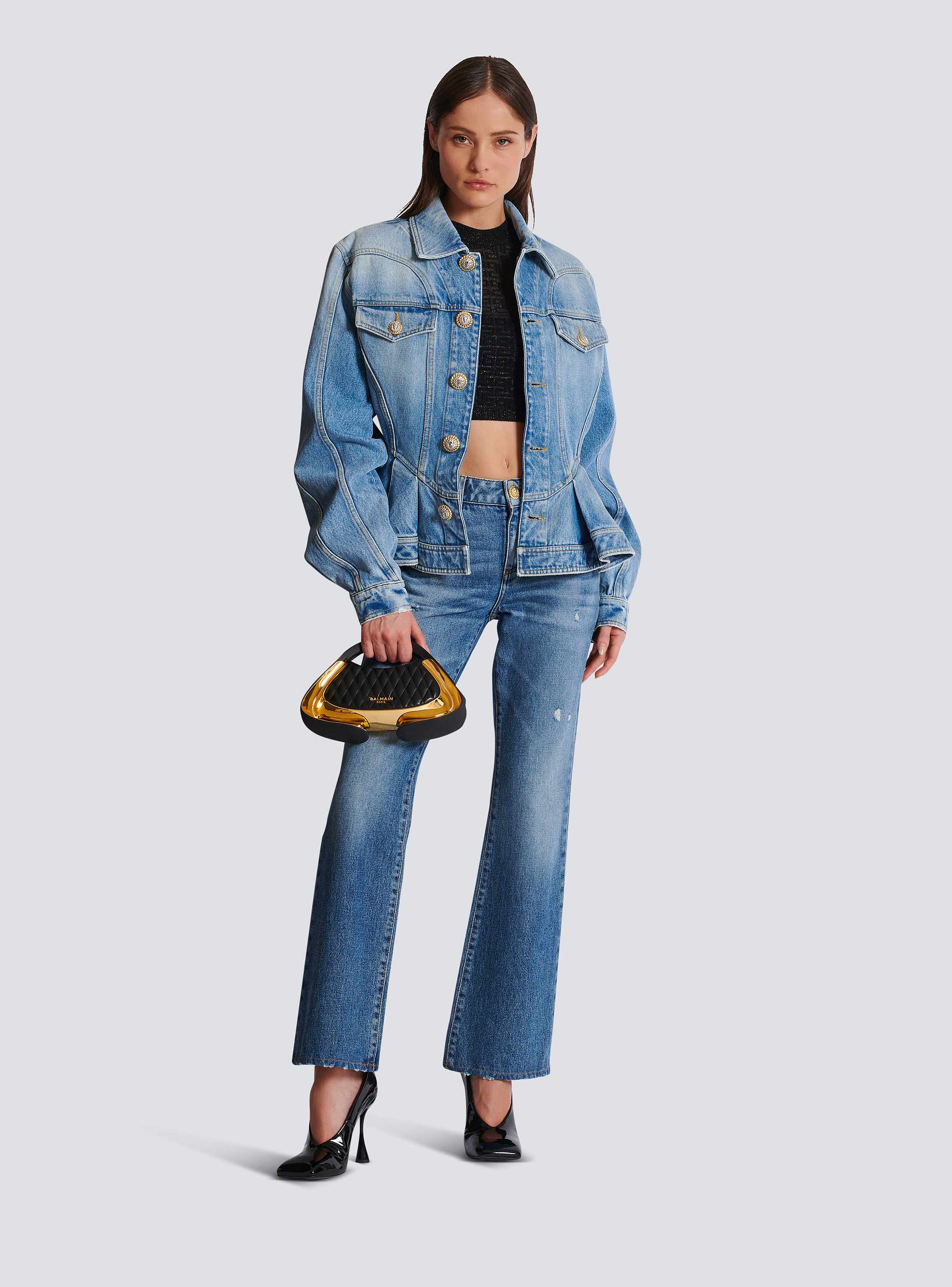 Y様専用◇BALMAIN デニムジャケット ショート - メルカリ
