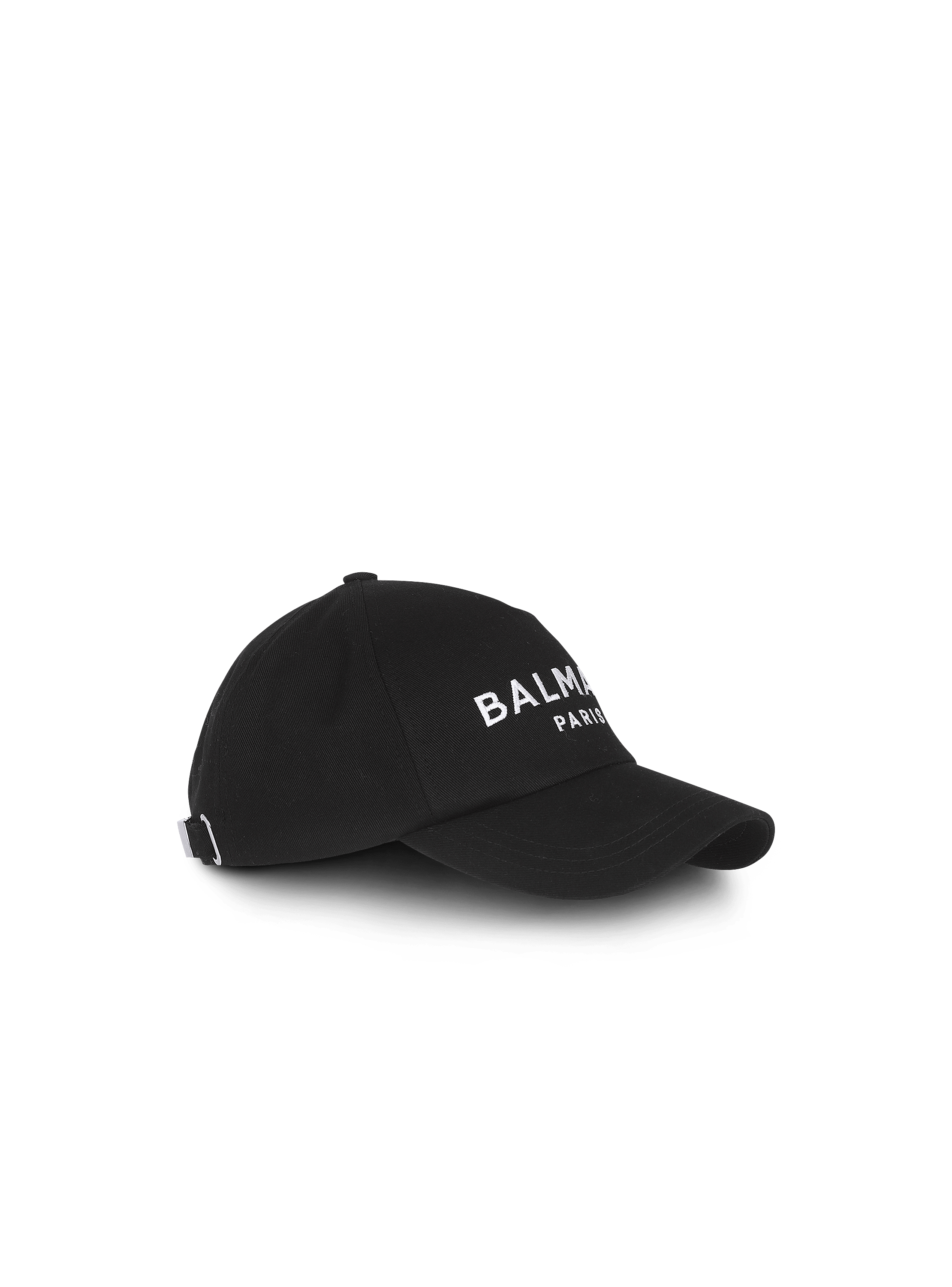Embroidered Balmain Paris cap black - Women | BALMAIN