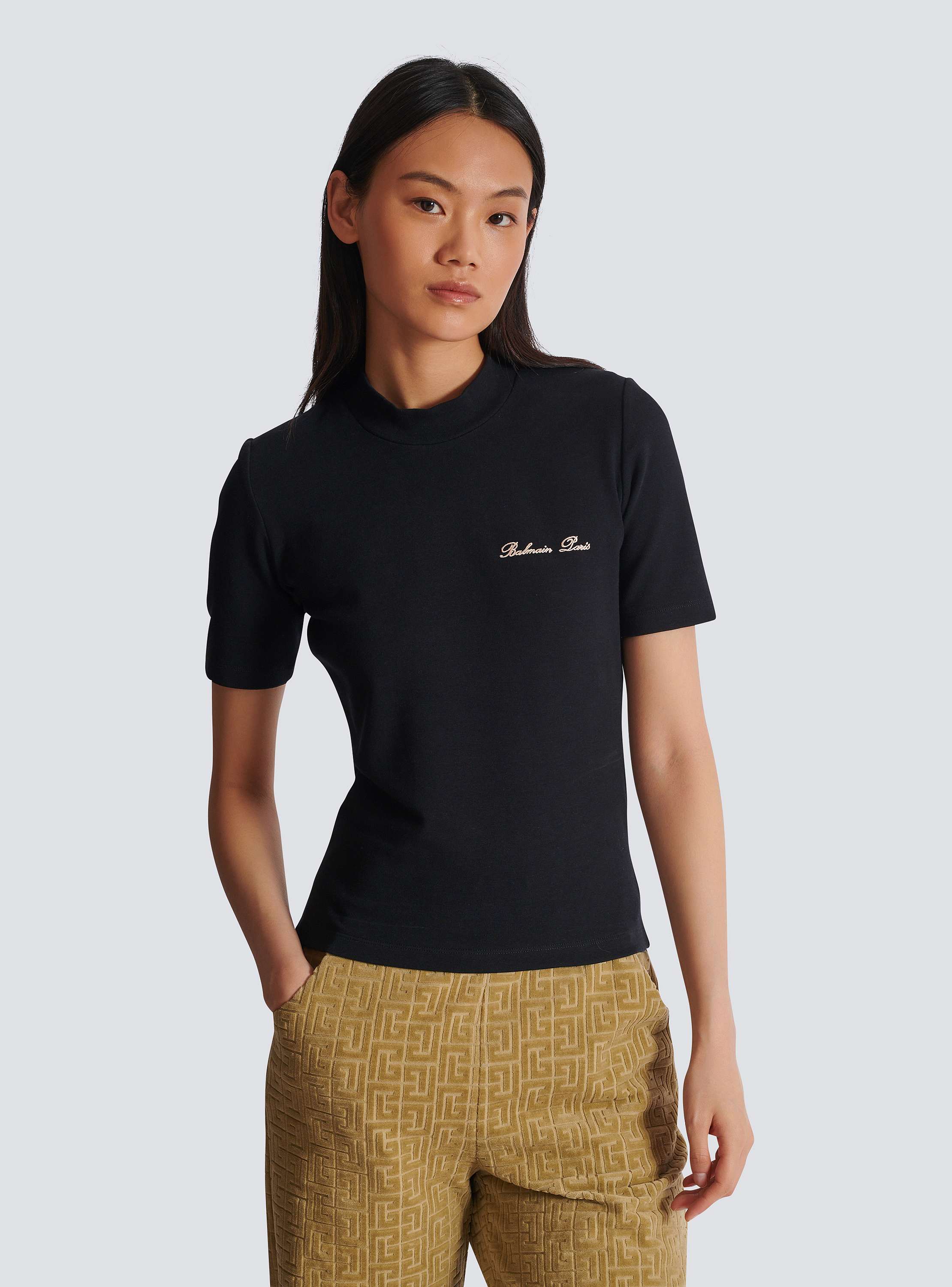 Balmain シグネチャー刺繍Tシャツ - Women | BALMAIN