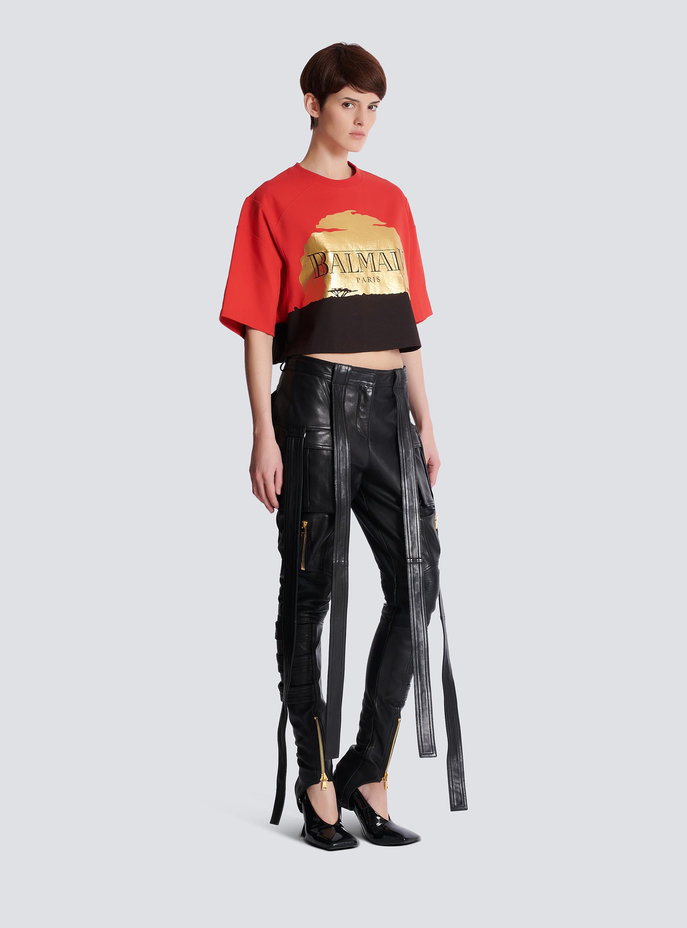 Tシャツ・カットソー BALMAIN FW24 \"The Lion King\" t-shirt (DFAEG110GD90 AAA) BALMAIN FW24 