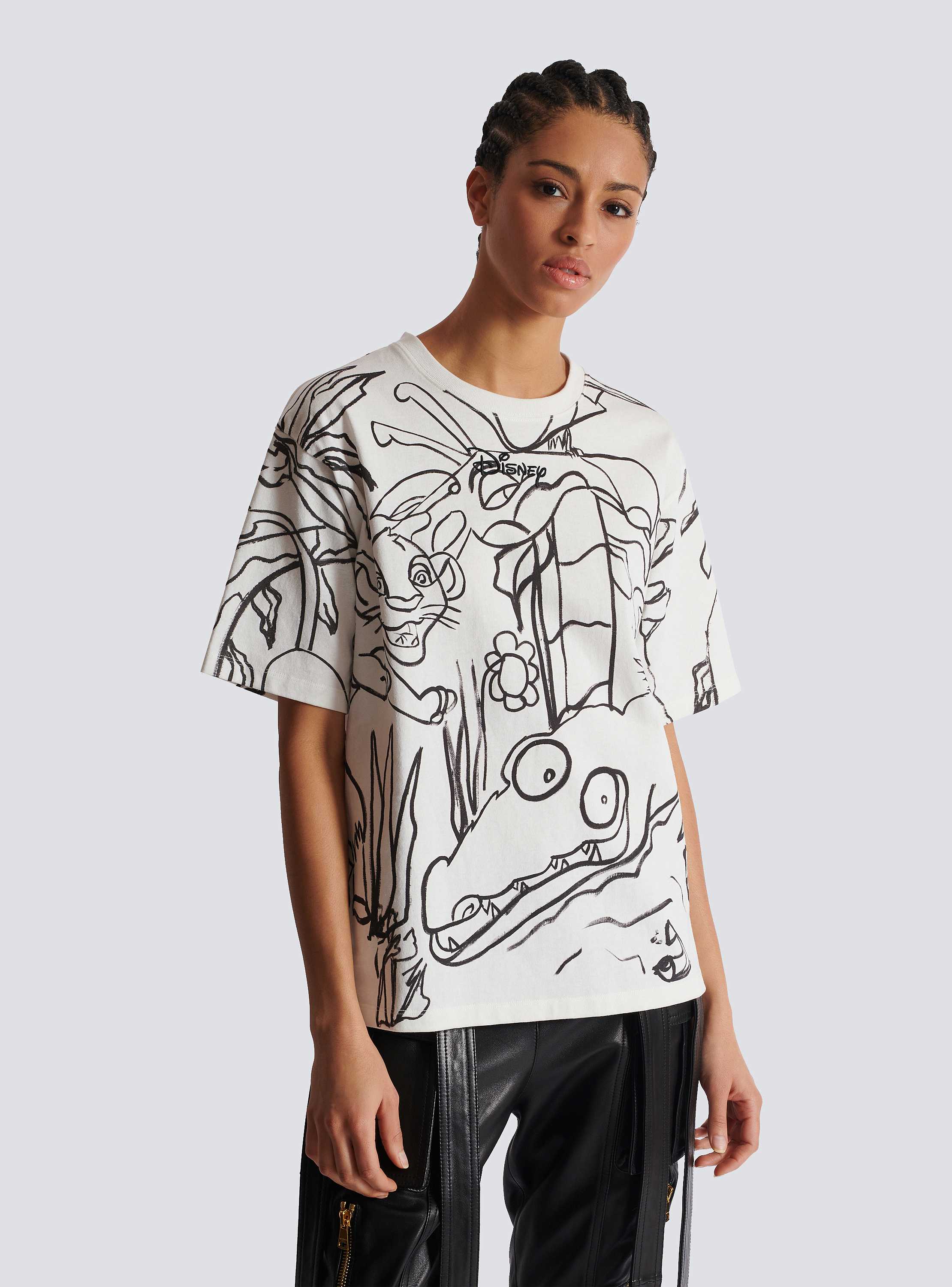 【関税込み】BALMAIN \"The Lion King\" t-shirt Disney x Balmain: The Lion King - Relaxed T-shirt with