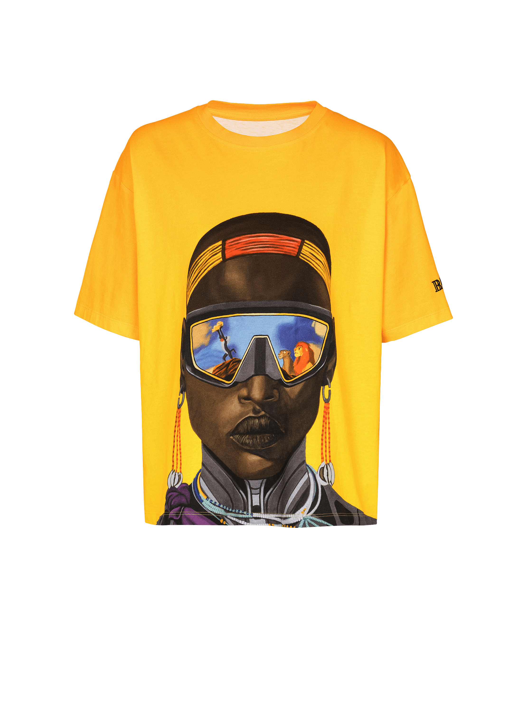 Disney x Balmain: The Lion King - Relaxed T-shirt with Nika Mtwana print
