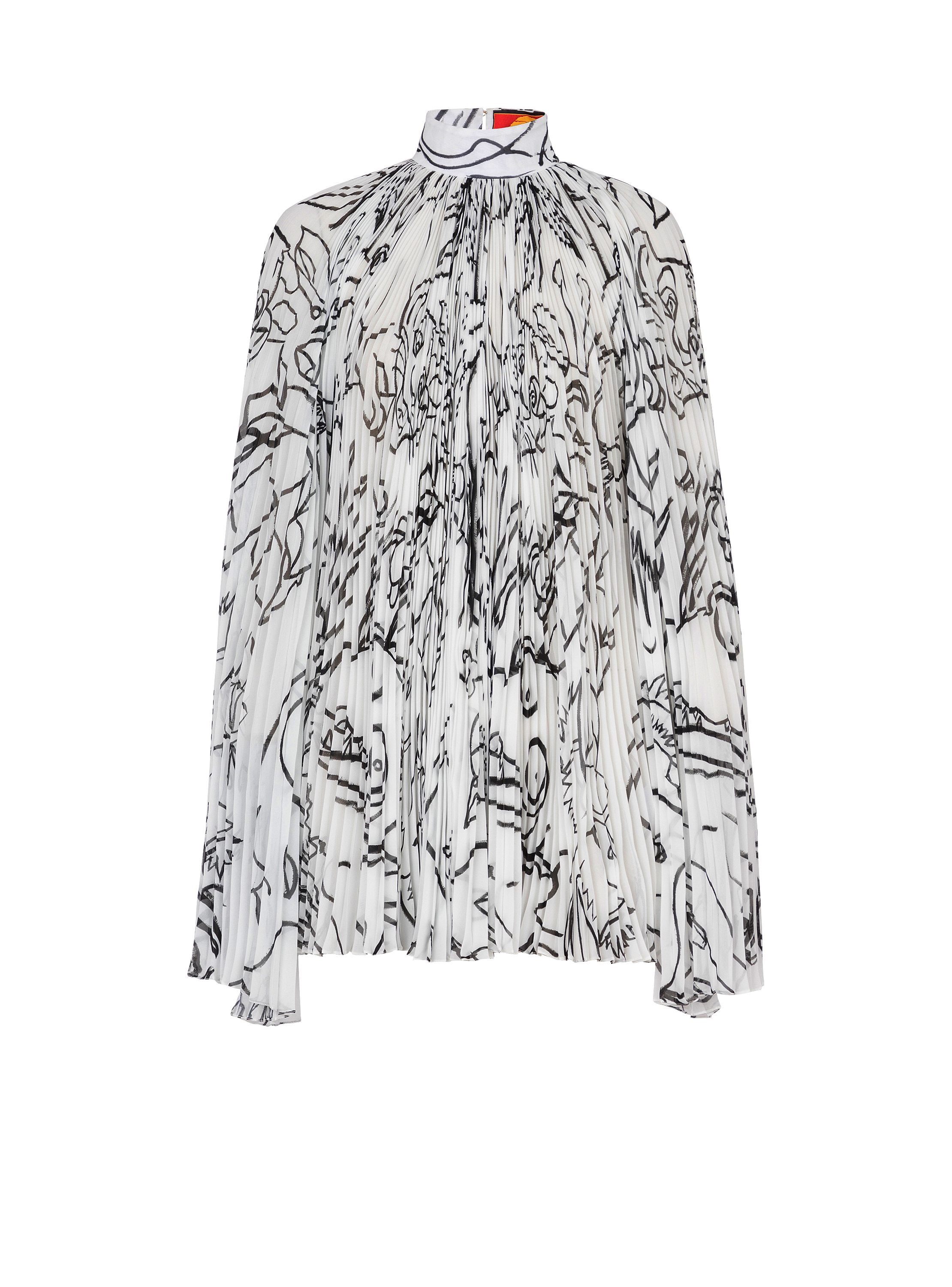 Disney x Balmain: The Lion King - Short pleated dress with Enfant Précoce print