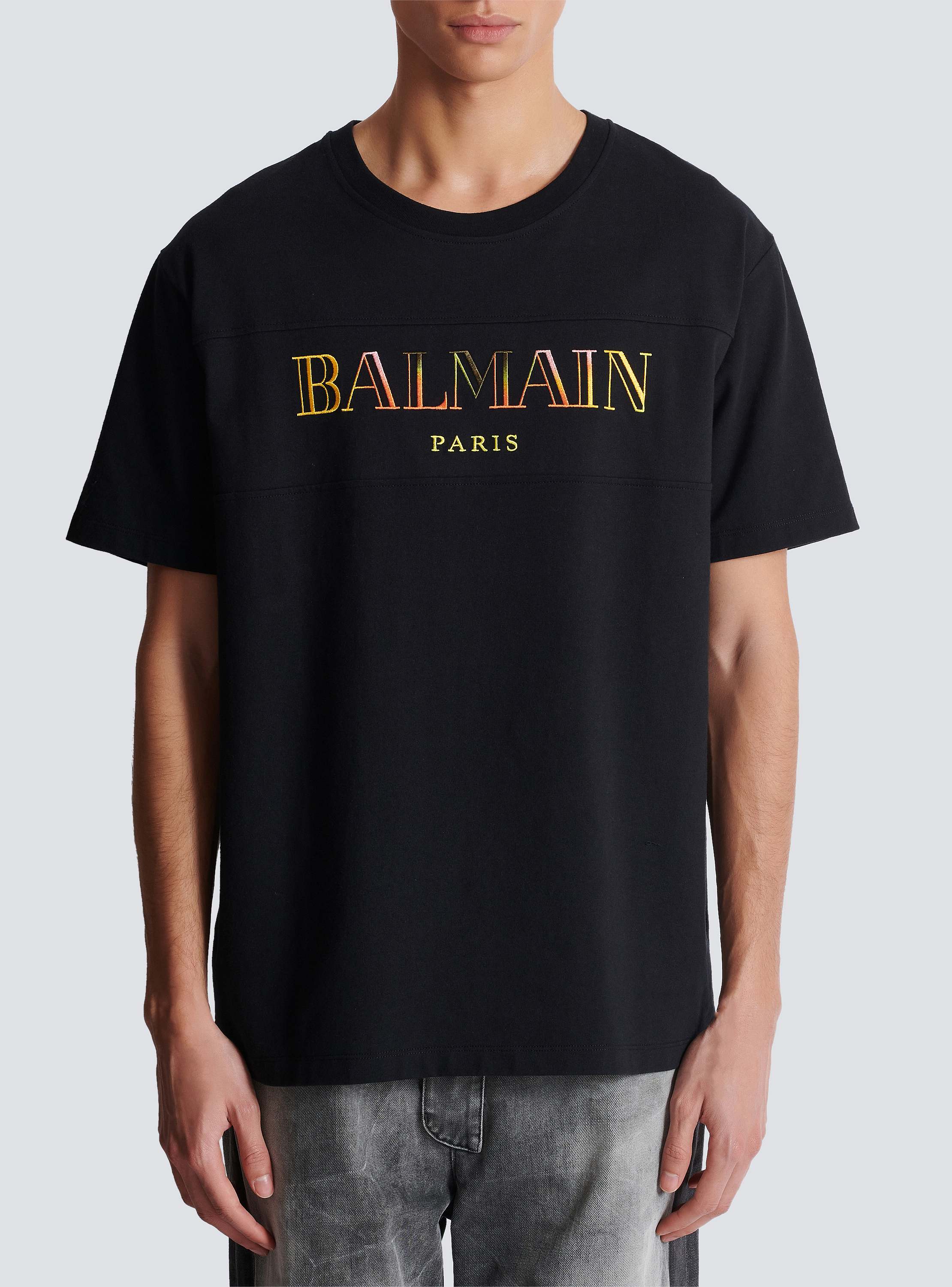 Vintage Balmain embroidered T-shirt black - Men | BALMAIN