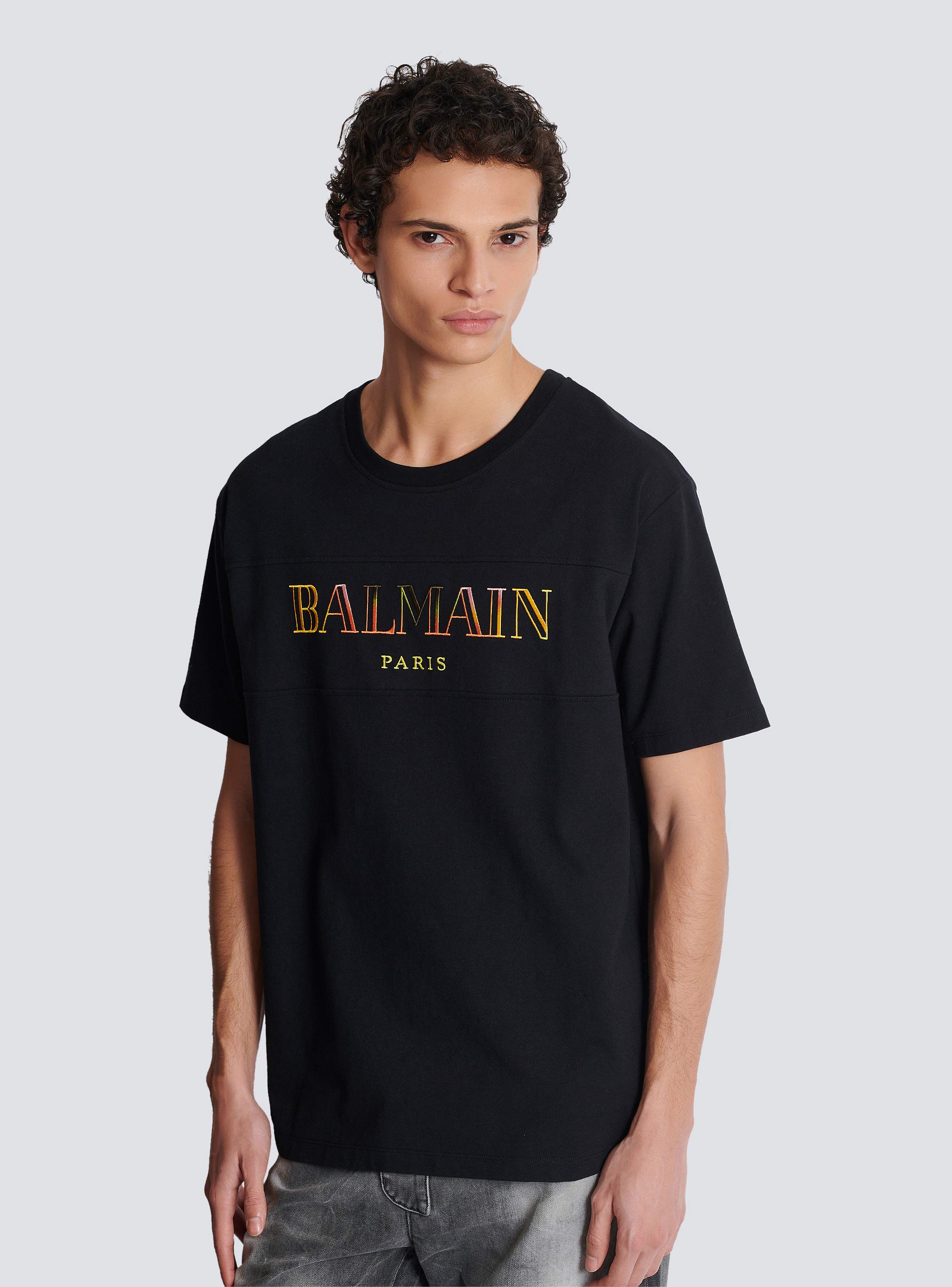 Vintage Balmain embroidered T-shirt black - Men | BALMAIN
