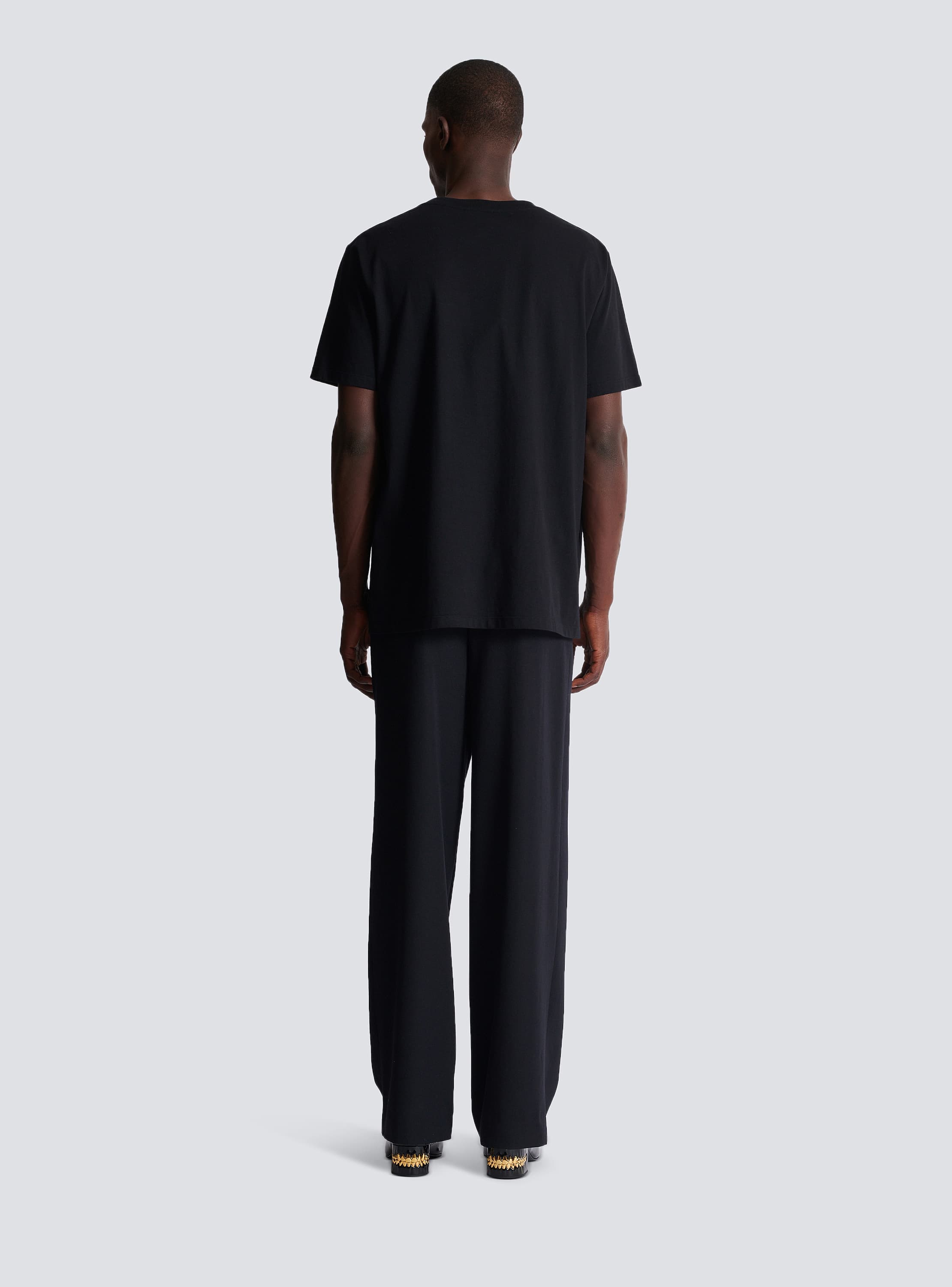 Tシャツ・カットソー BALMAIN Men Long Tops 403080 DH1GC028BC78 Black 21524598_51621942_600.jpg