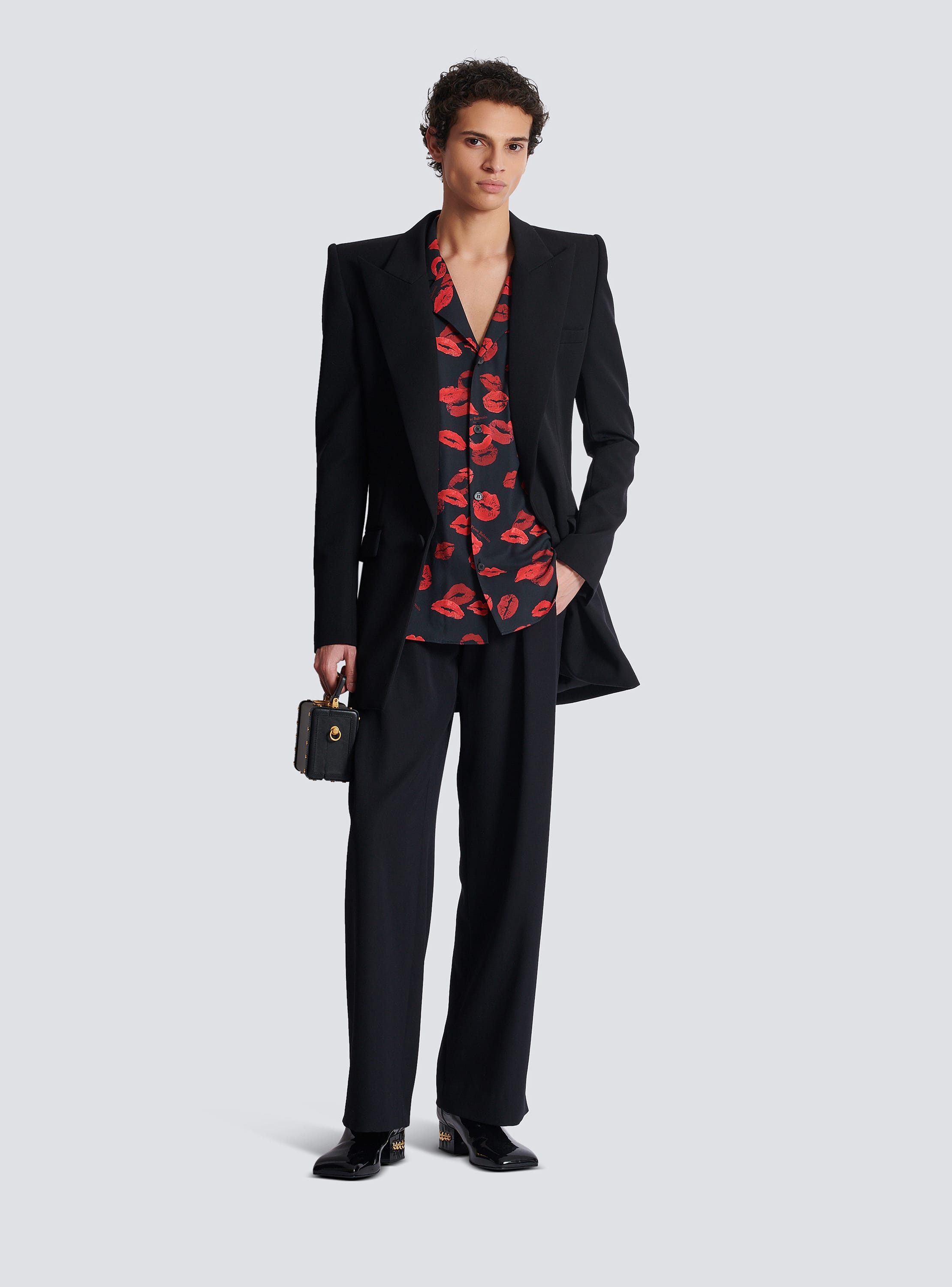 Twill pyjama shirt with Kiss print - Men | BALMAIN