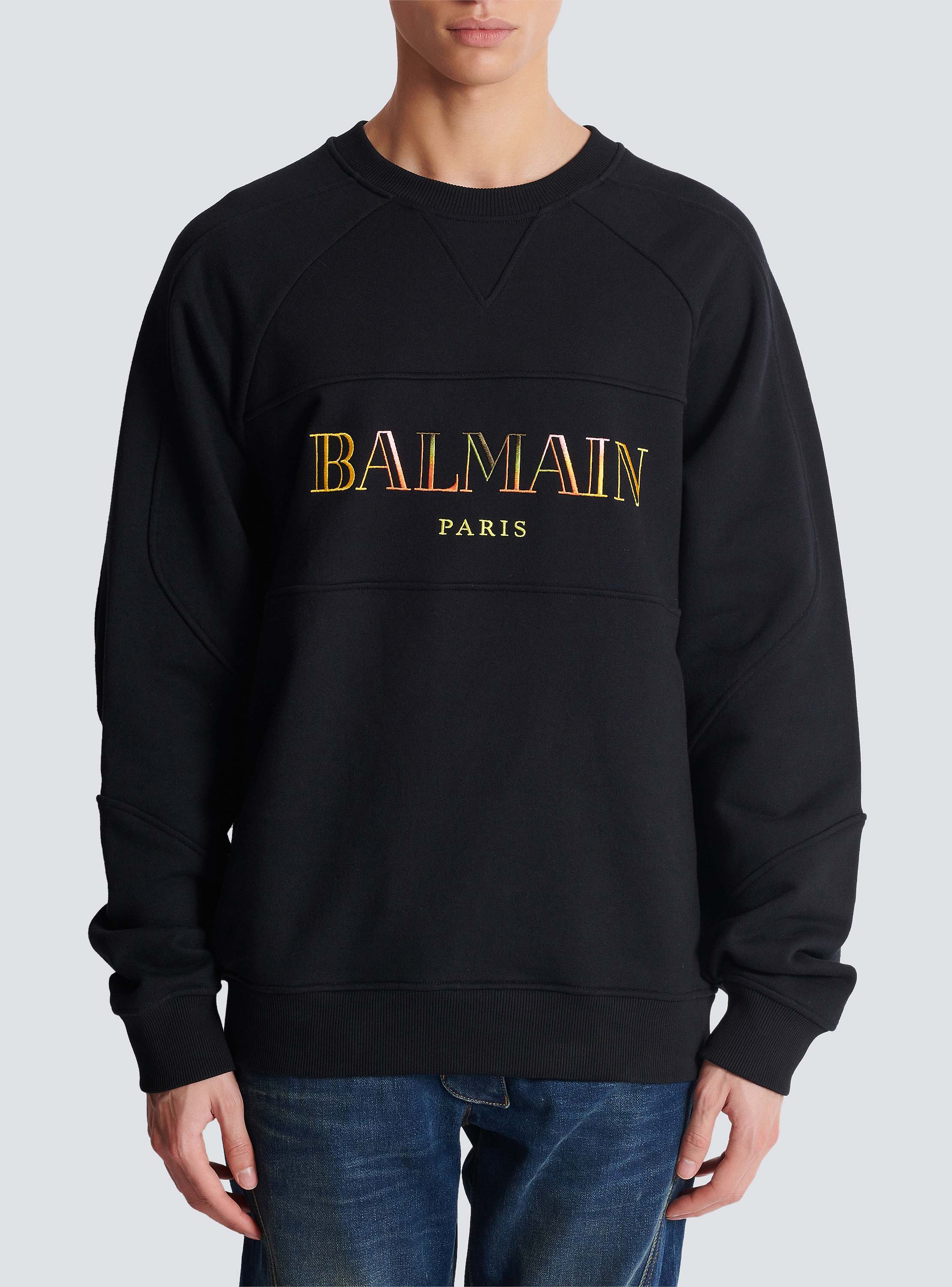 BALMAIN バルマン メタリック スウェット ブラック 12A